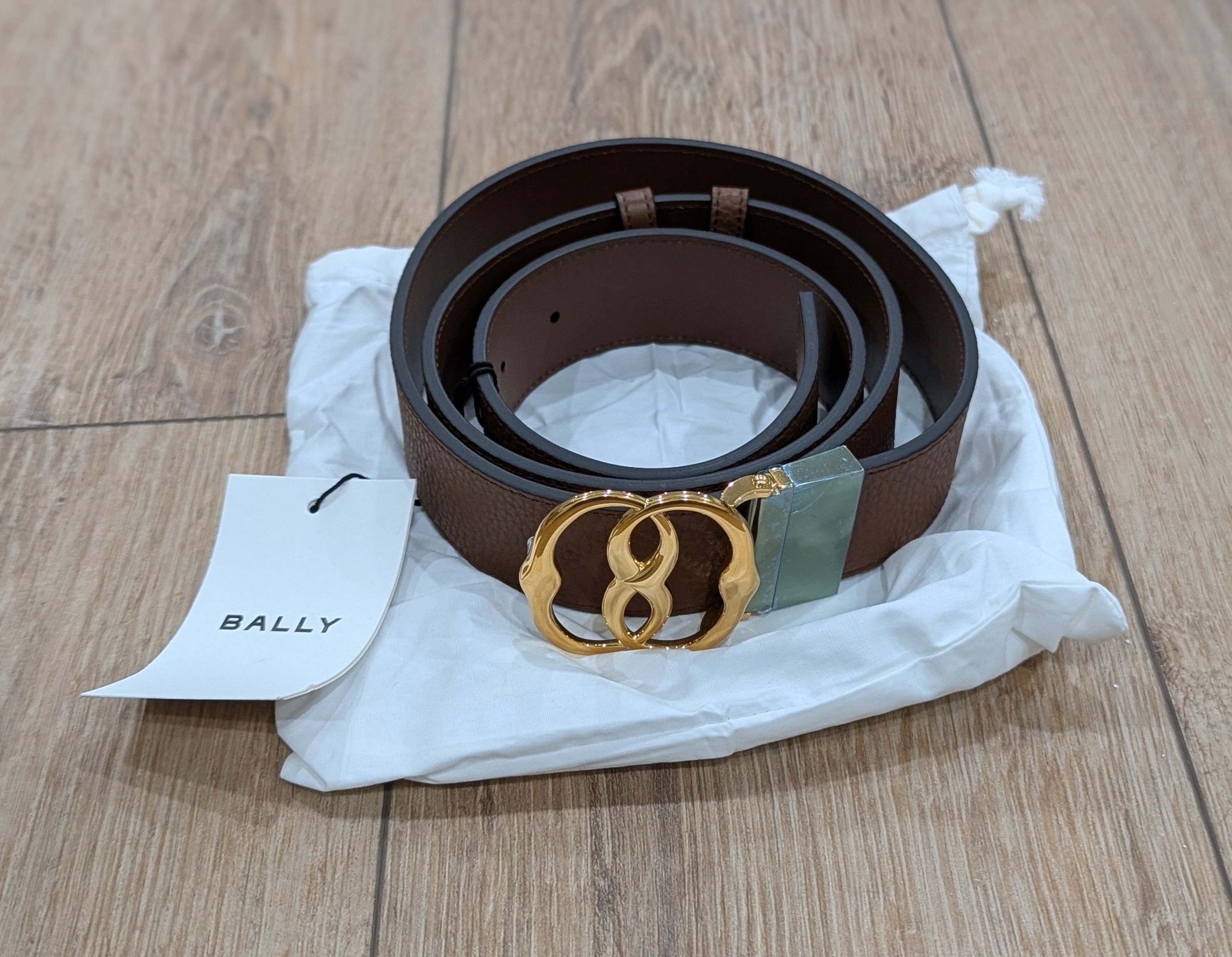 Bally Bally "Taurus" Reversible Leather Belt Brown 110 US 44 Size ONE SIZE - 1 Thumbnail