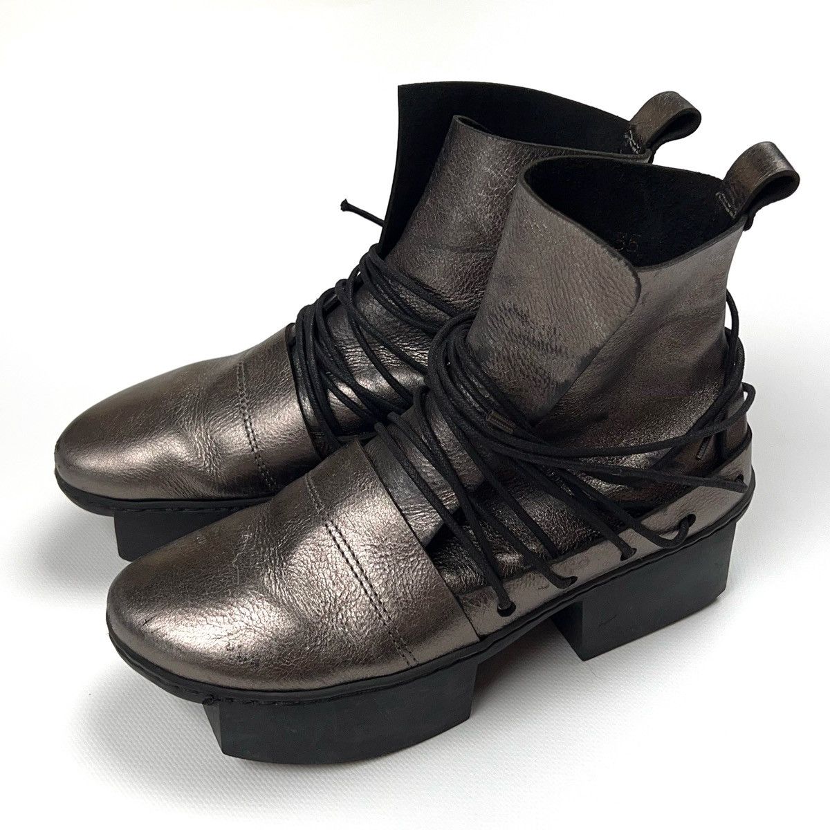Trippen Trippen Platform Leather Shoes Geisha Happy Dream Avantgarde Size US 5 / IT 35 - 6 Thumbnail