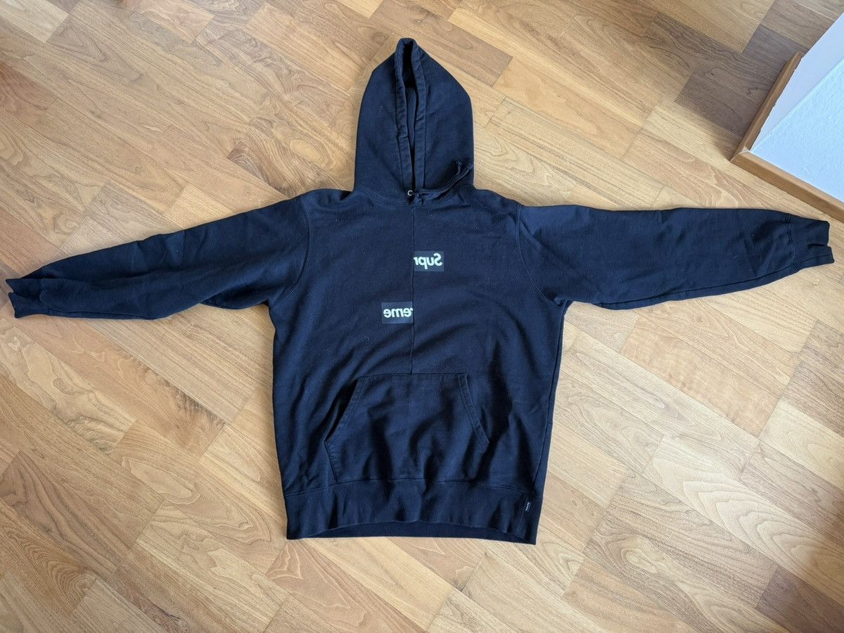 Comme des Garcons SHIRT × Supreme Supreme x Comme Des Garcons Split Box Logo Hoodie Size US L / EU 52-54 / 3 - 2 Thumbnail