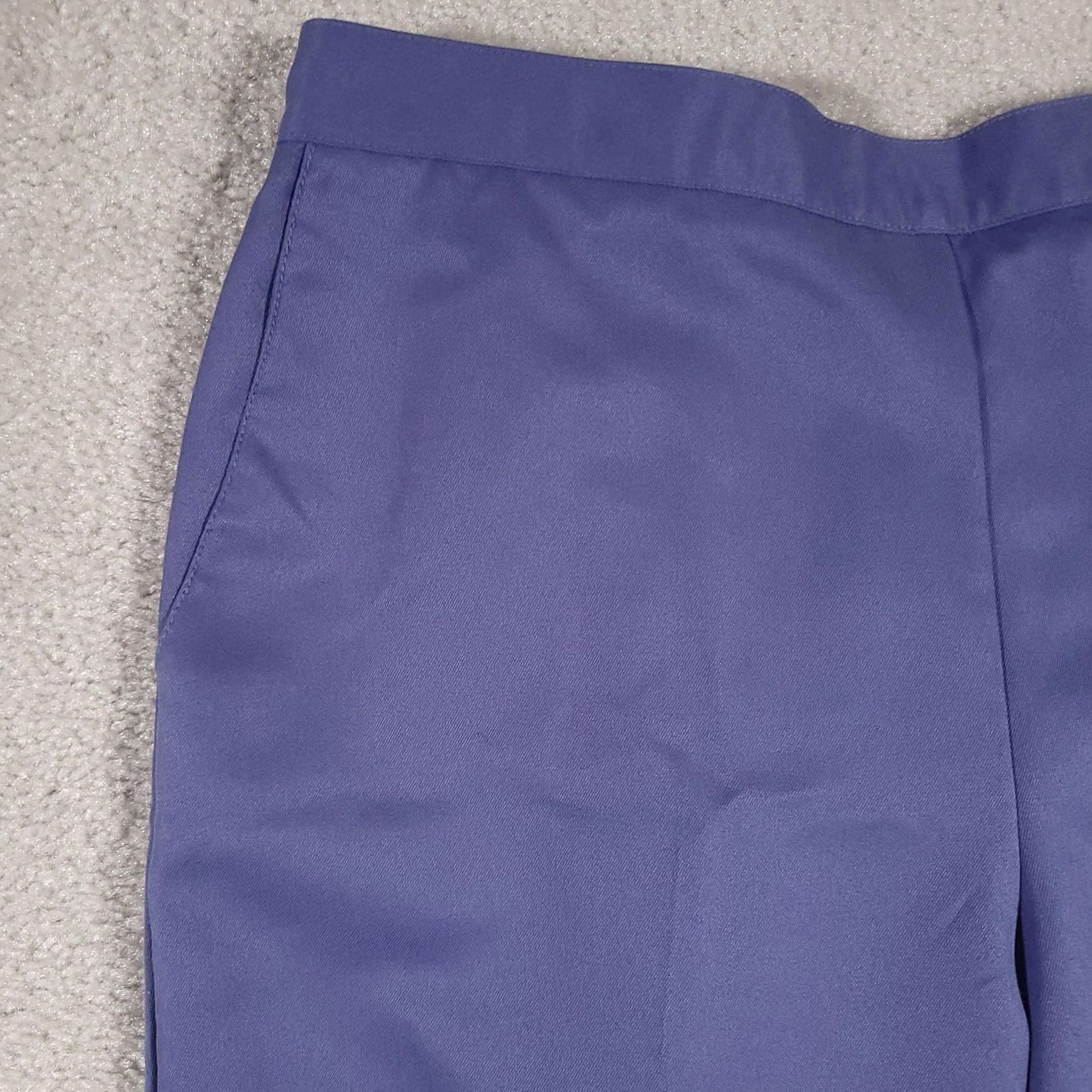 Vintage Alfred Dunner Pants Womens 12 Straight Leg Pull On Trousers Pockets Classic Blue Style Dress Pants Straight Leg Easy Care Size 34" / US 12 / IT 48 - 4 Thumbnail