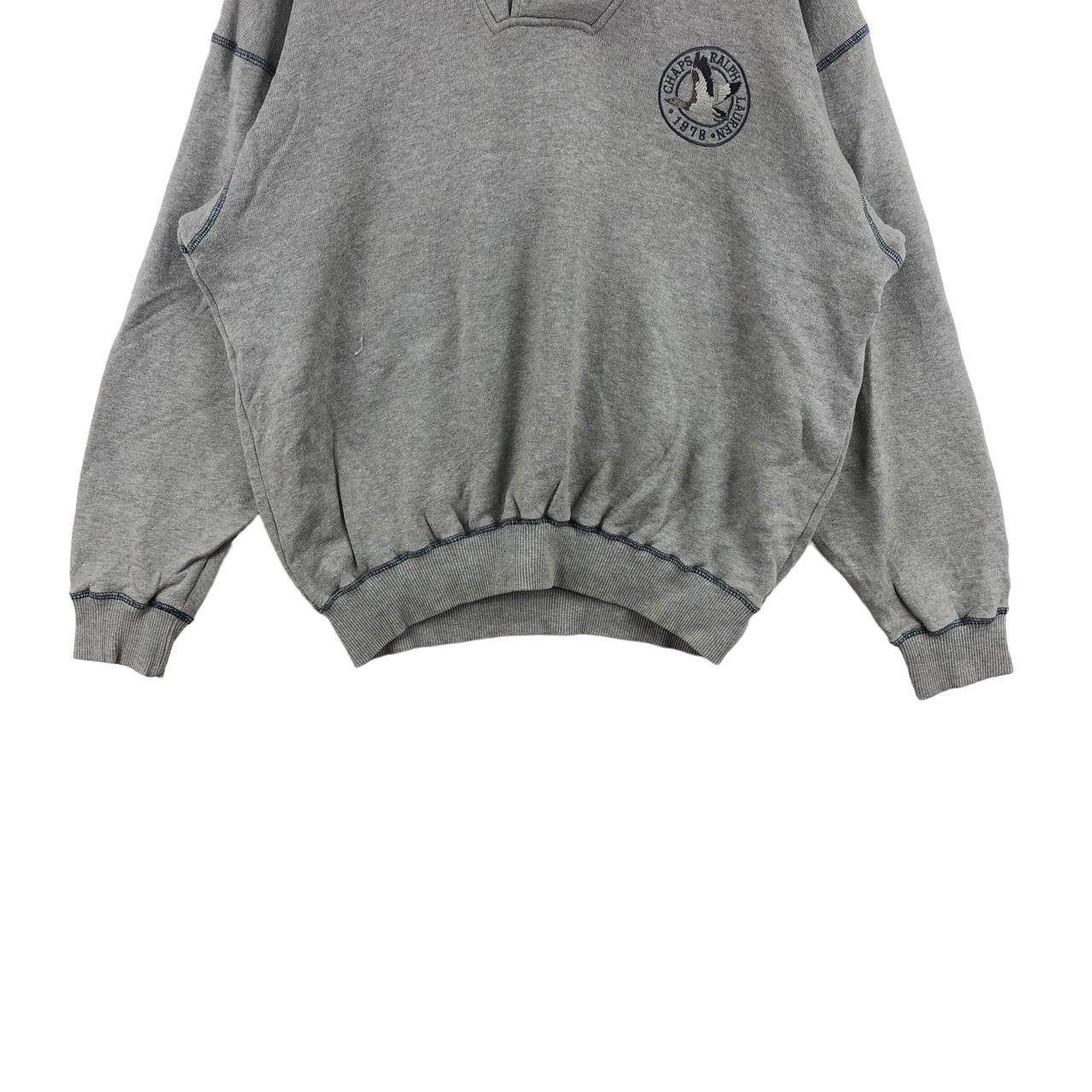 Chaps Ralph Lauren Vintage CHAPS RALPH LAUREN Embroidered Swan Henley Sweater Size XL / US 12-14 / IT 48-50 - 4 Thumbnail
