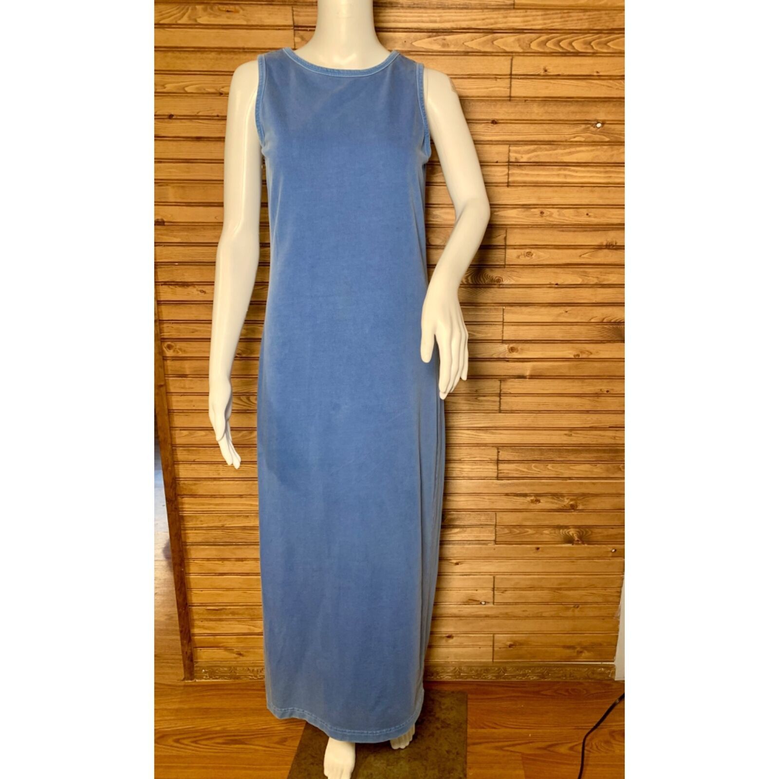 Other Vtg 90s Dusty Blue Marsh Landing Maxi Body Con Tshirt Dress Size S / US 4 / IT 40 - 19 Thumbnail