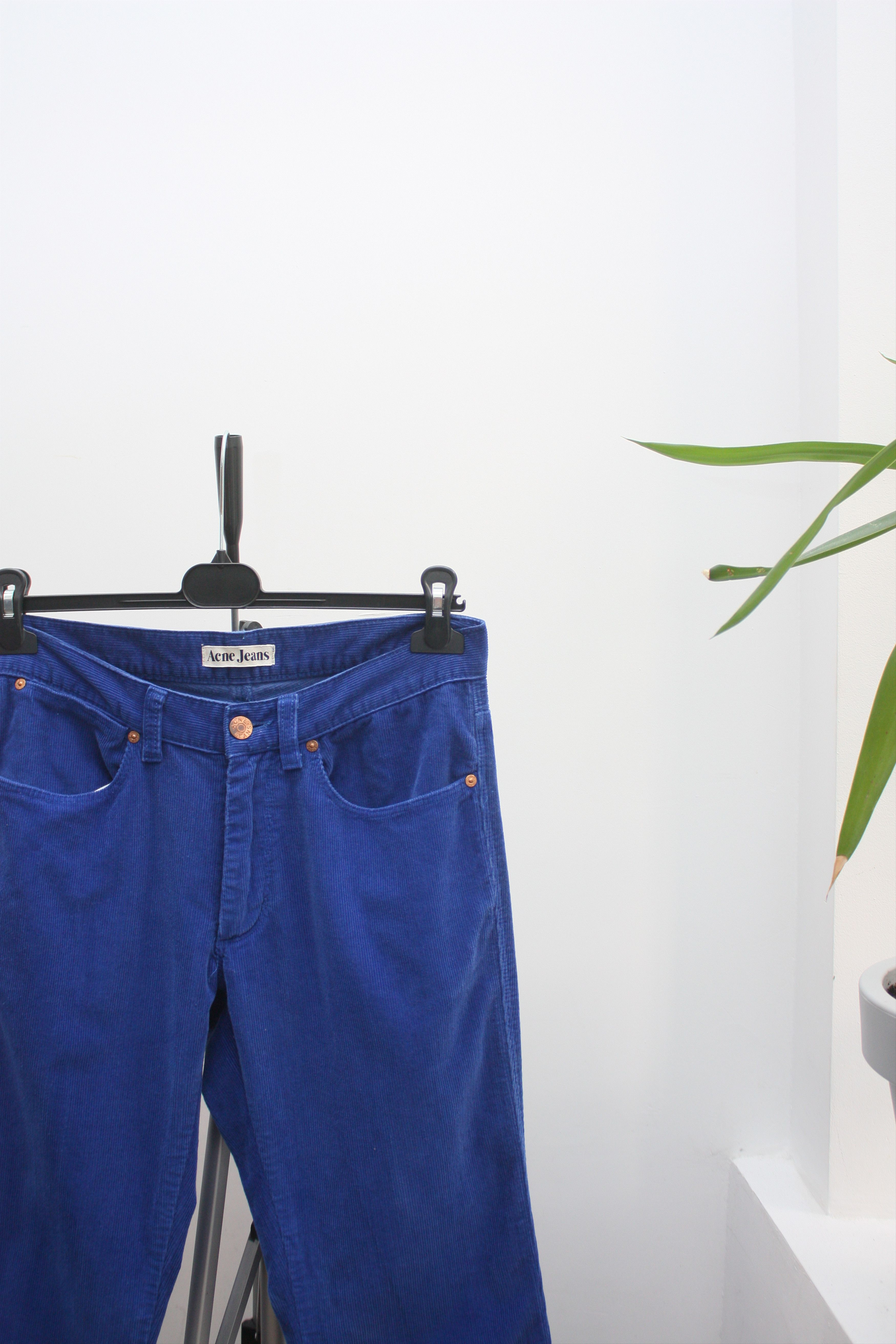 Acne Studios Acne Jeans Max Blue Cord Pants 31/34 Size US 31 - 1 Thumbnail