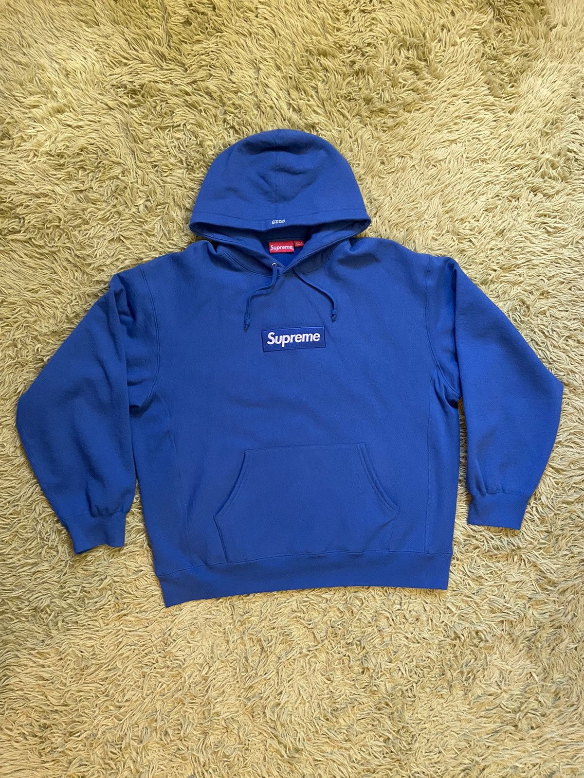 FW23 Supreme Blue Box Logo Hoodie
