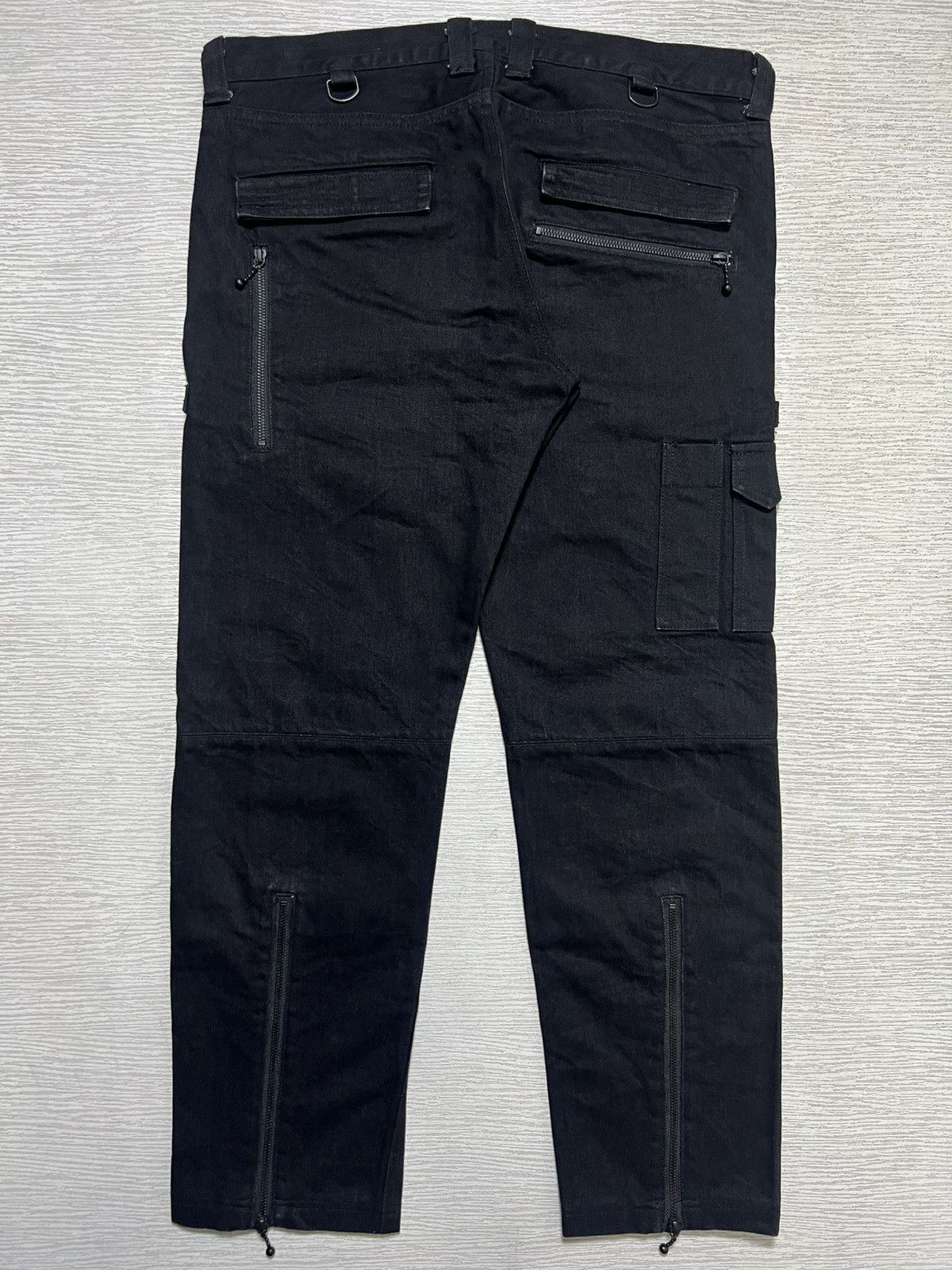 Blackmeans Blackmeans - Moto Denim Cargo Pants Size US 36 / EU 52 - 2 Thumbnail