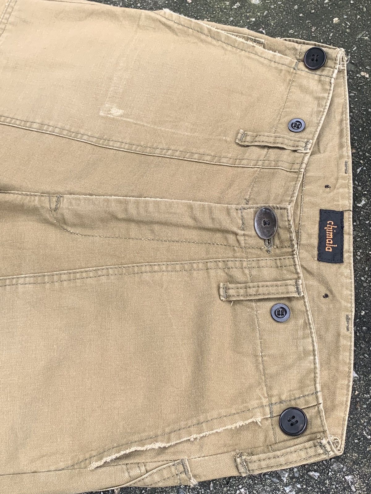 Chimala 🔥Distressed Chimala Fatigue Baker Buckle Back CANVAS Pants Size US 28 / EU 44 - 13 Thumbnail