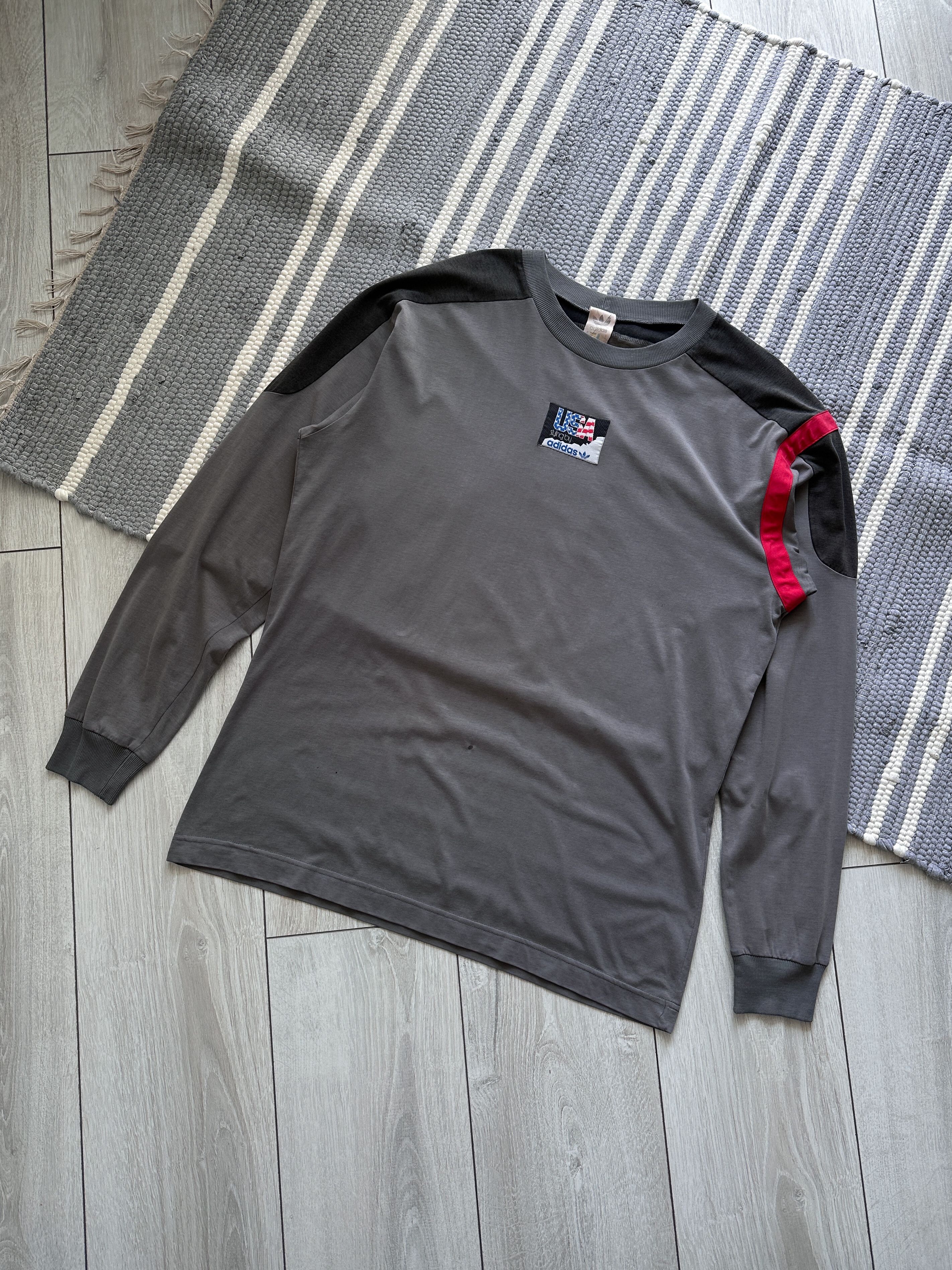 Adidas Vintage Adidas USA Longsleeve Tee Size US M / EU 48-50 / 2 - 1 Thumbnail