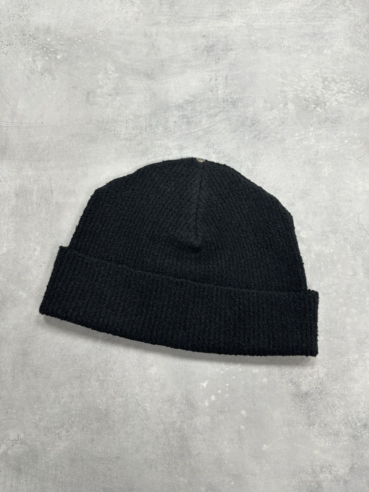 Chrome Hearts Chrome Hearts Badda Bing Pony Hair Cross Patch Beanie Black Size ONE SIZE - 3 Thumbnail