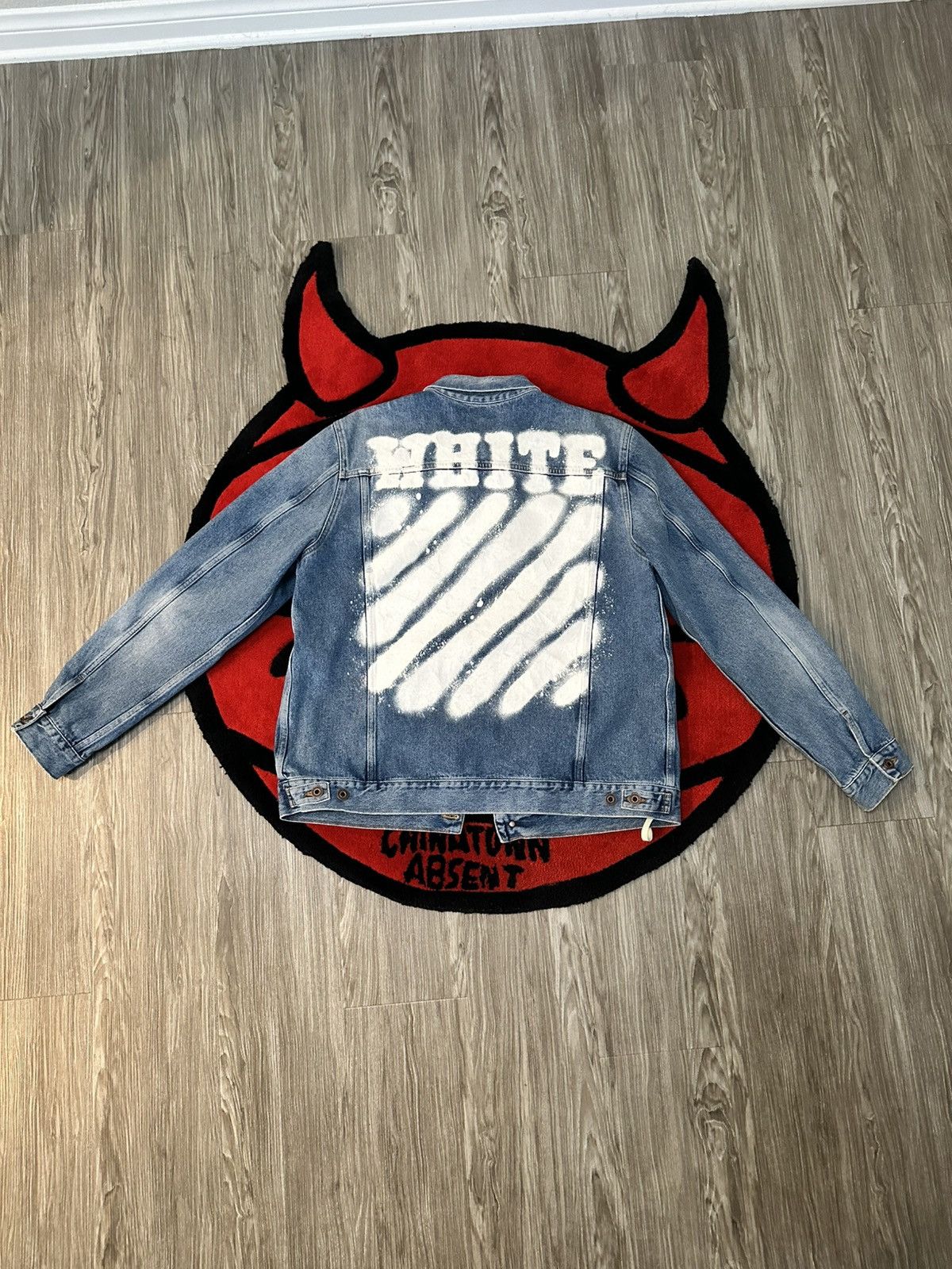 Off-White Off-White Spray Paint Denim Jacket Size US M / EU 48-50 / 2 - 2 Thumbnail