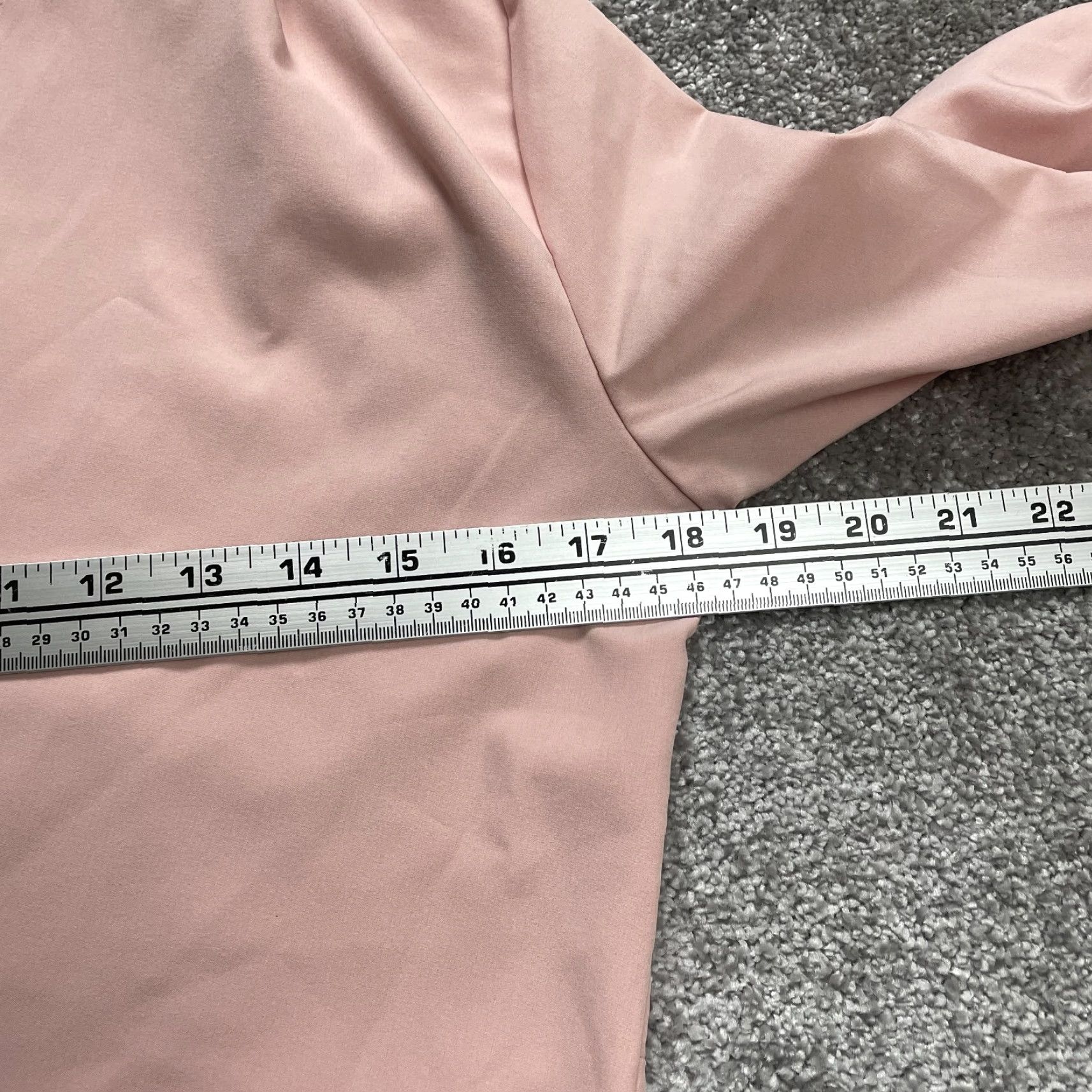 CHOCOOLATE Chocolate Blouse M Pink Cropped Long Sleeve Wrap Stretch Top Womens Size M / US 6-8 / IT 42-44 - 7 Thumbnail