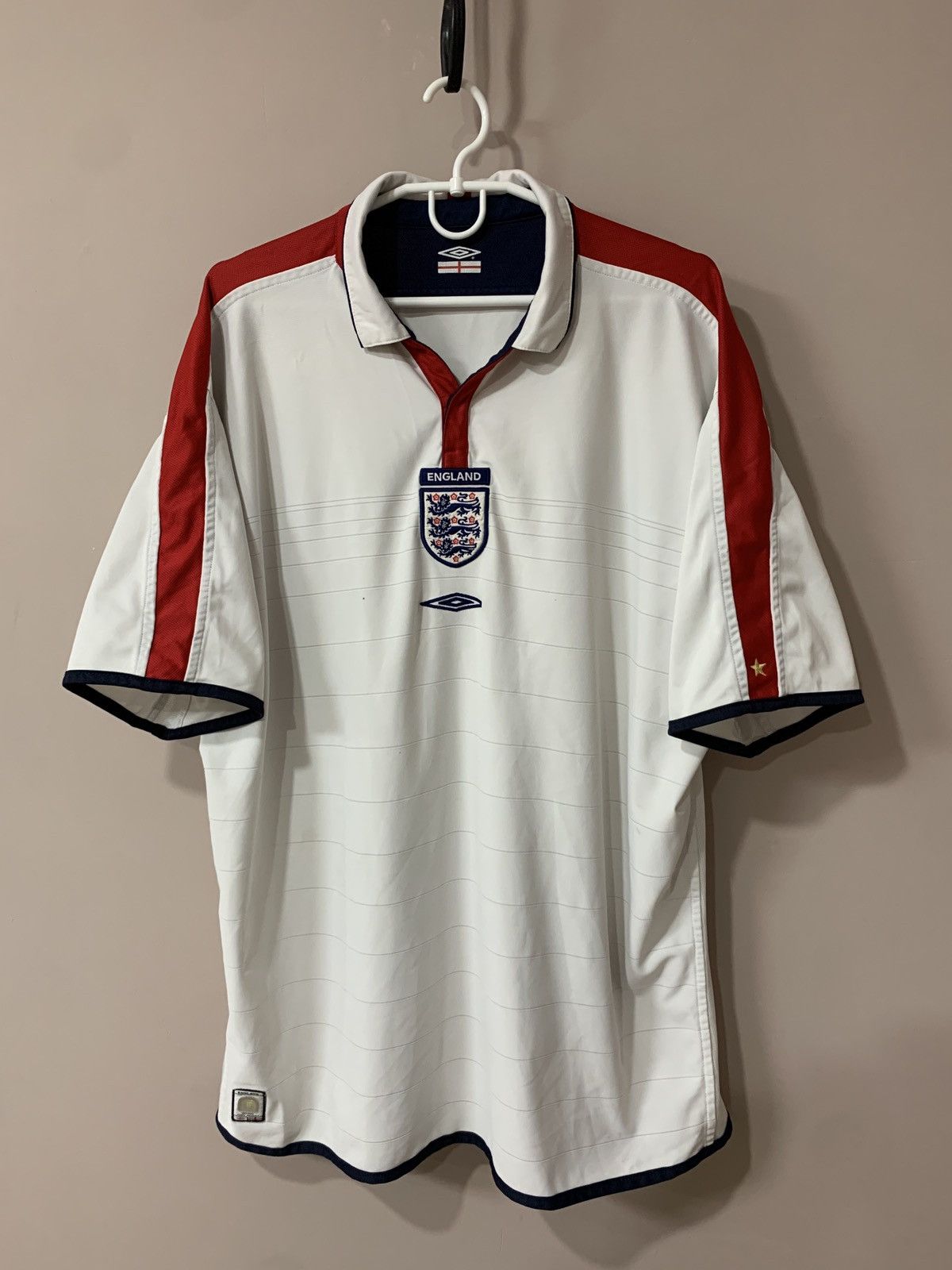 Vintage England 2003/05 Home Football Shirt Umbro Vintage Soccer XXL Size US XXL / EU 58 / 5 - 1 Thumbnail