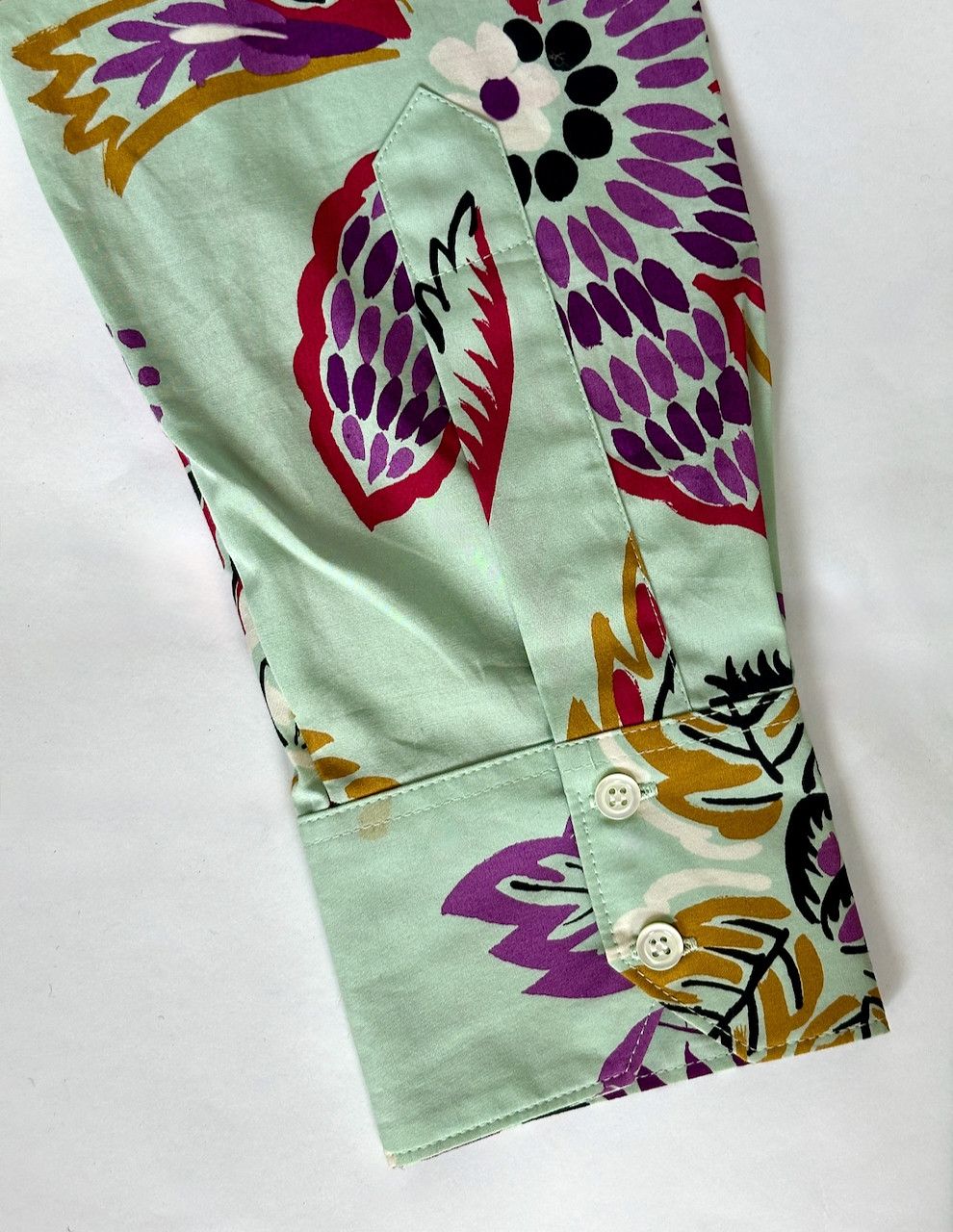 Paul & Joe Floral Print Cotton Button-Down Shirt Made in France L Size US L / EU 52-54 / 3 - 5 Thumbnail