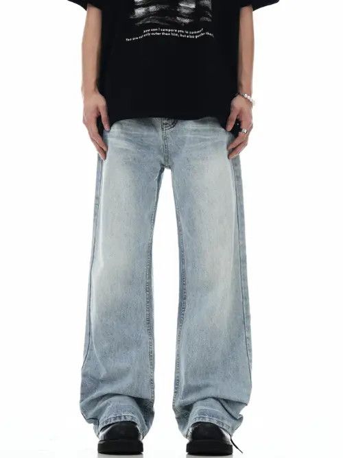 VIBE Men's American retro washed blue flared jeans Size US 32 / EU 48 - 2 Thumbnail