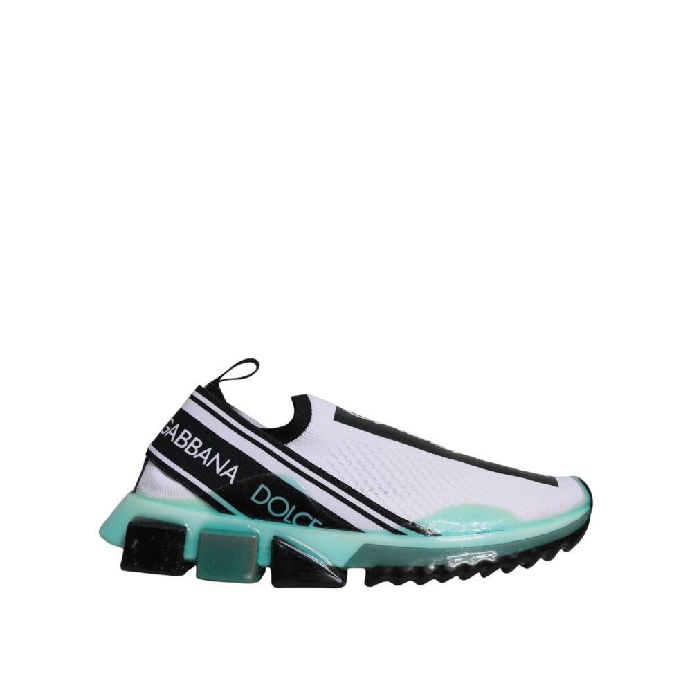 Dolce & Gabbana Dolce & Gabbana White Blue Sorrento Slip On Sneakers Shoes Size US 6 / EU 39 - 6 Thumbnail