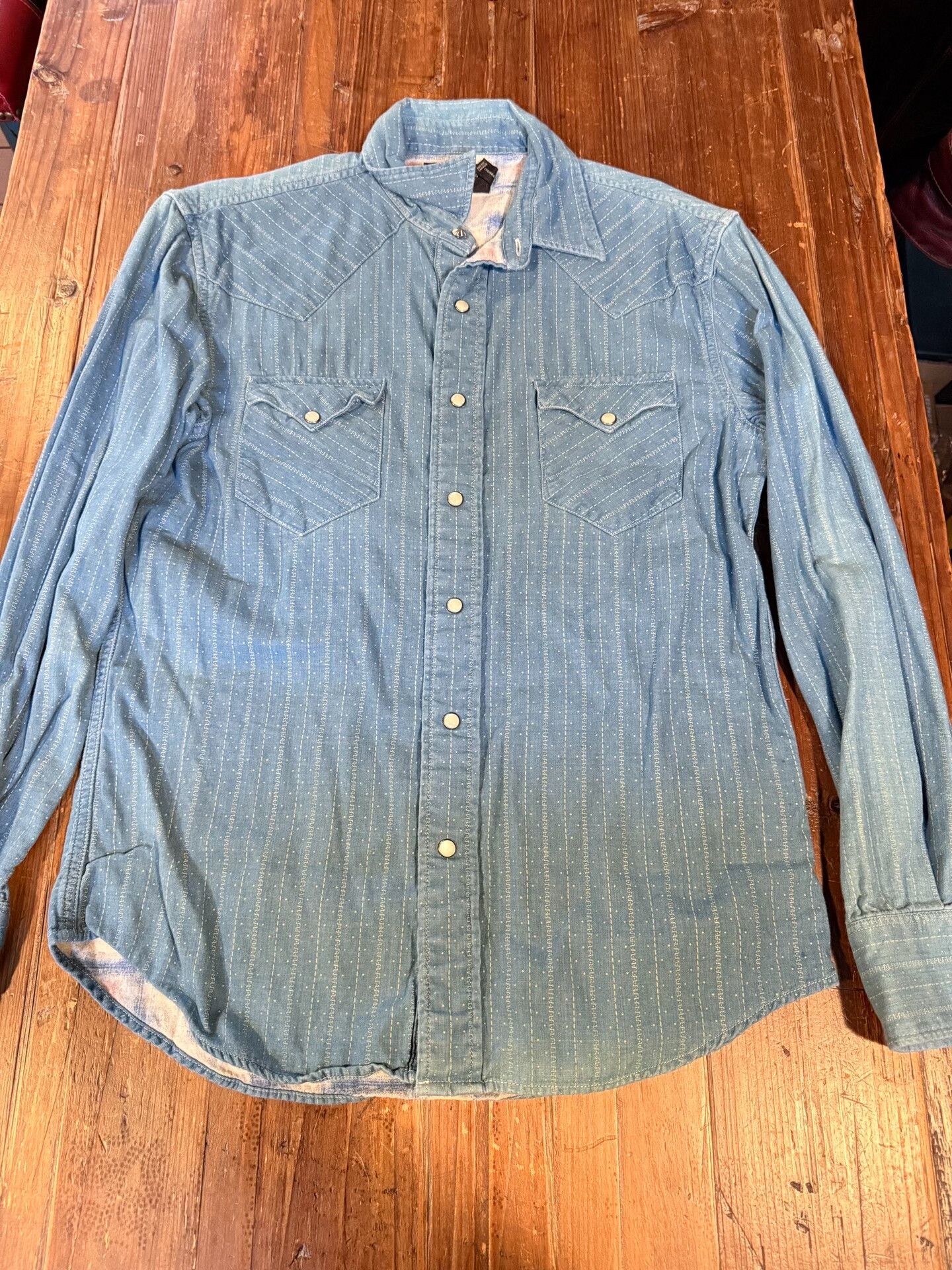 RRL Ralph Lauren RRL Ralph Lauren Classic Striped Shirt Size US M / EU 48-50 / 2 - 1 Thumbnail