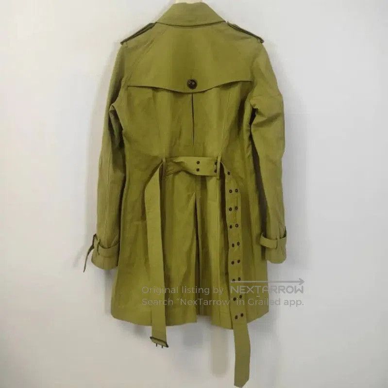 Burberry Burberry Women's Fluorescent Green Trench Coat. Size XXS / US 00 / IT 34 - 2 Thumbnail