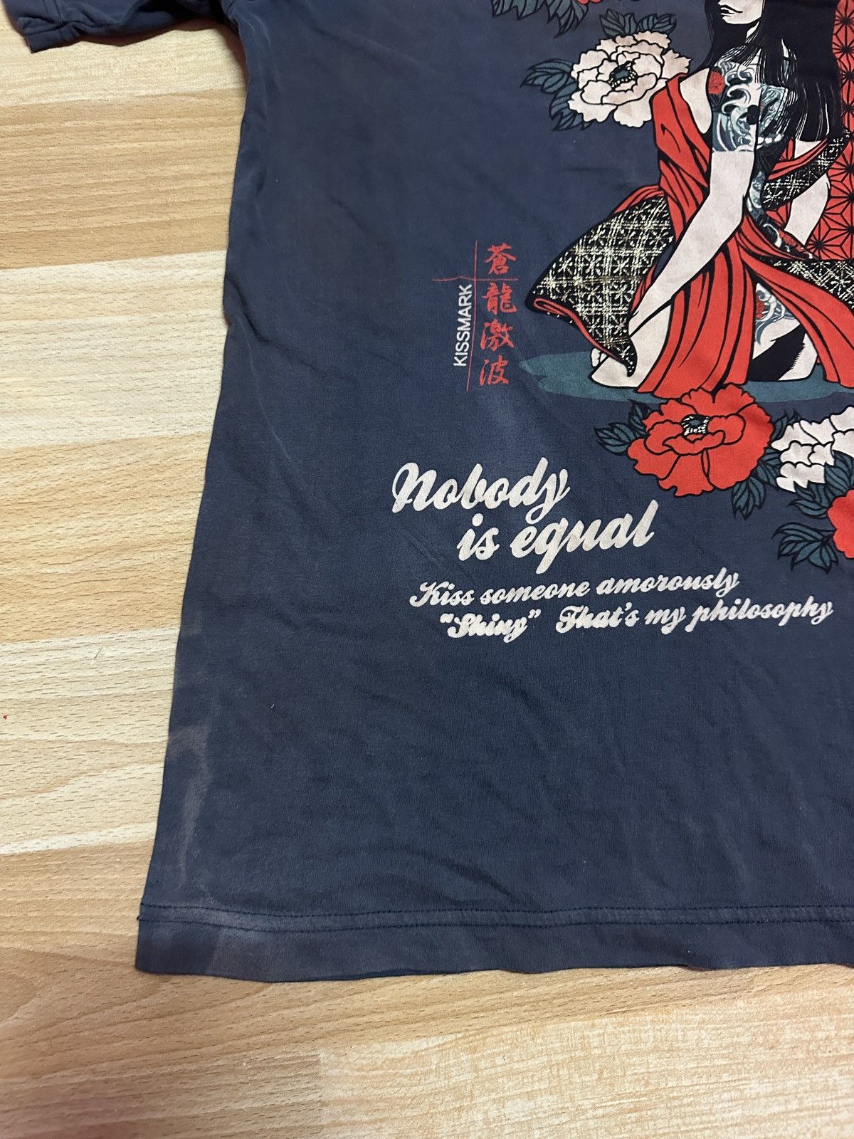 Japanese Brand Kiss Mark Nobody is Equal Tee Size US S / EU 44-46 / 1 - 13 Thumbnail