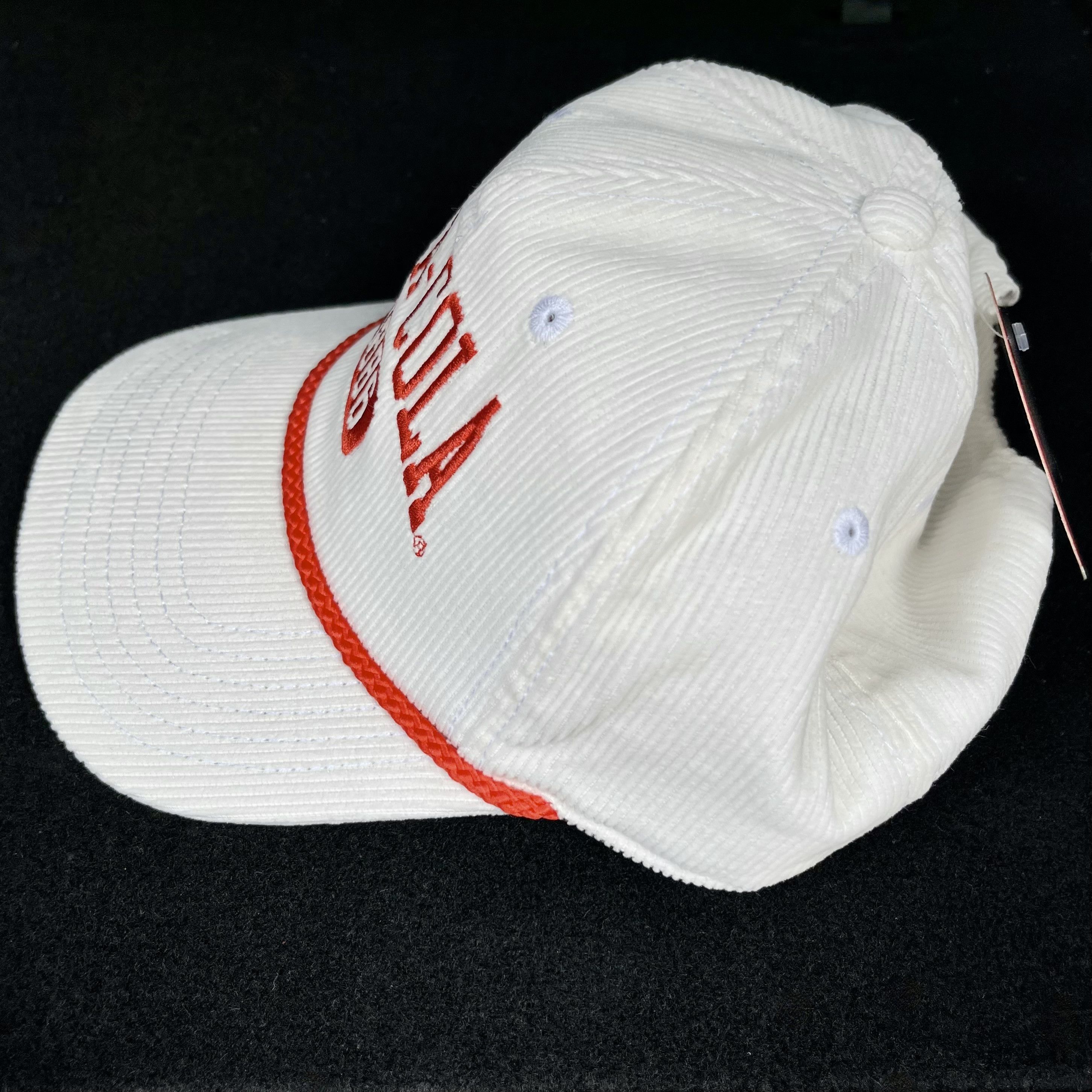 Coca Cola Coca Cola Coke 1886 Script Logo Corduroy Snapback Rope Hat Size ONE SIZE - 2 Thumbnail