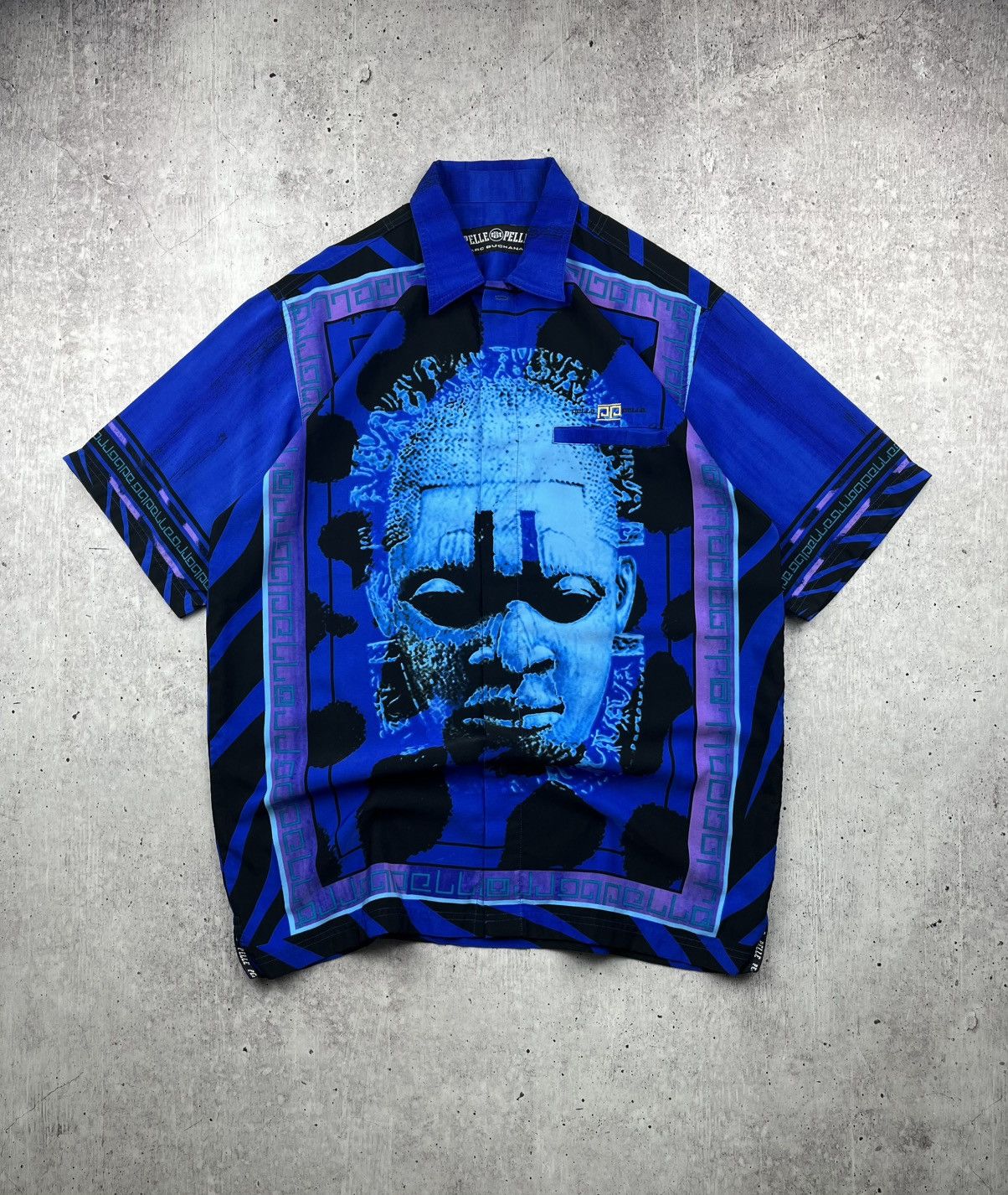Pelle Pelle × Vintage Vintage Crazy Avant Garde Shirt Pelle Pelle Size US L / EU 52-54 / 3 - 1 Thumbnail