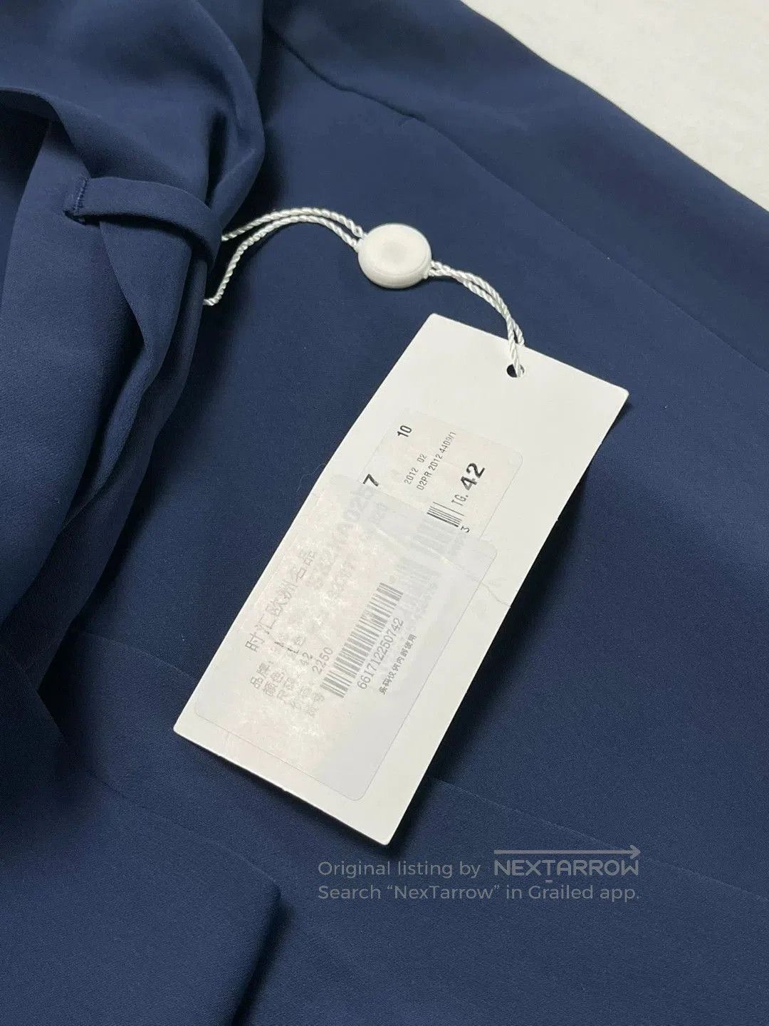 MM6 Maison Martin Margiela Belted Navy Trousers. Size 41" - 6 Thumbnail