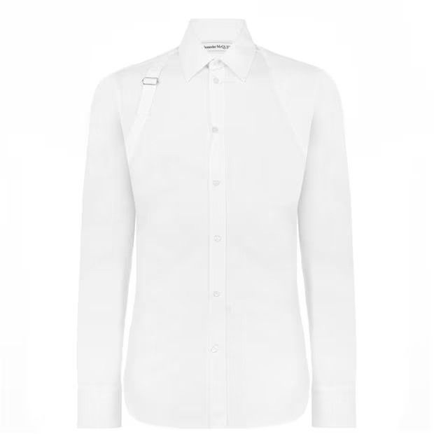 image of Alexander Mcqueen O1G2R1Mq0324 Shirt In White, Men's (Size Large)