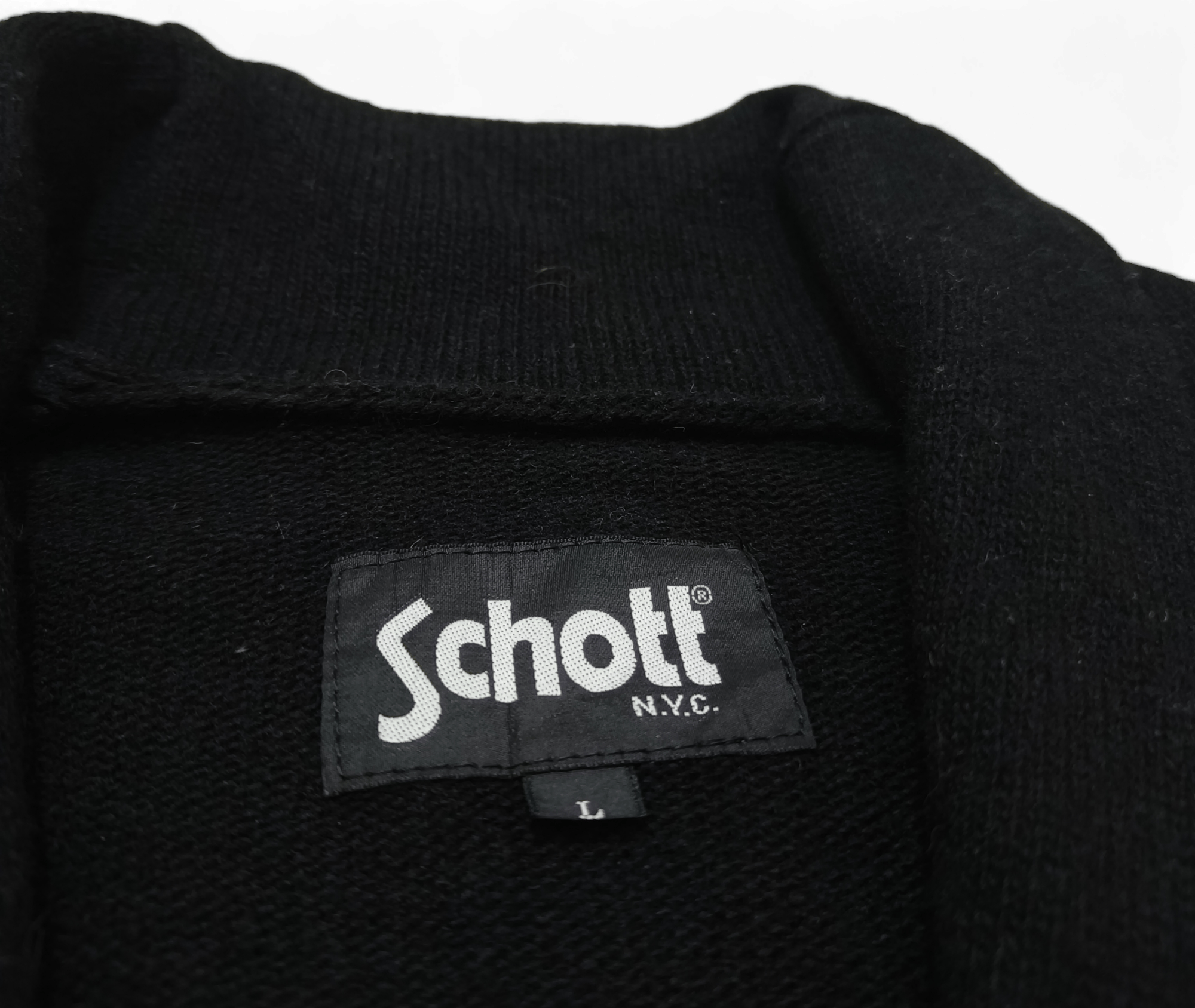 Schott Vintage Schott NYC Knitwear Wool Cardigan Sweater Size US L / EU 52-54 / 3 - 6 Thumbnail