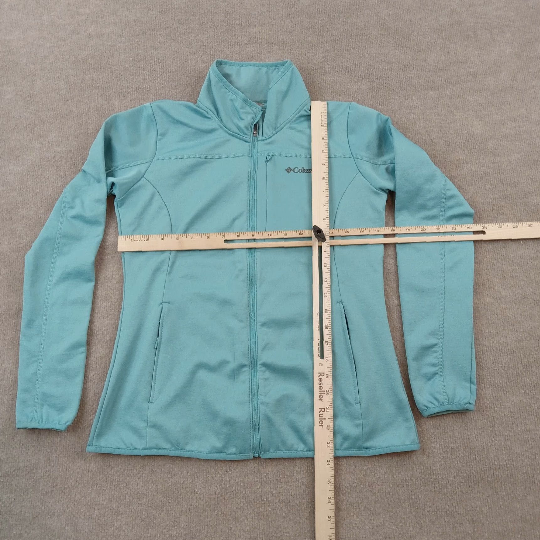 Vintage Columbia Womens Jacket Medium Blue Full Zip Mock Neck Casual Outdoors Size M / US 6-8 / IT 42-44 - 2 Thumbnail