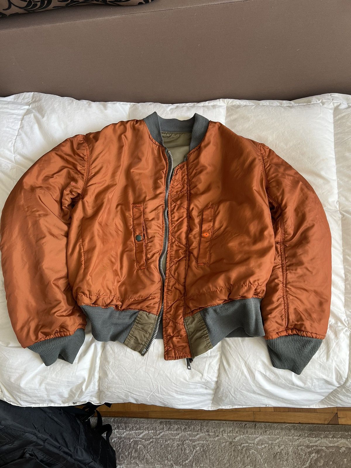 Other Vintage ALPHA Made In Usa USAF MA-1 Bomber Jacket Size US M / EU 48-50 / 2 - 17 Thumbnail
