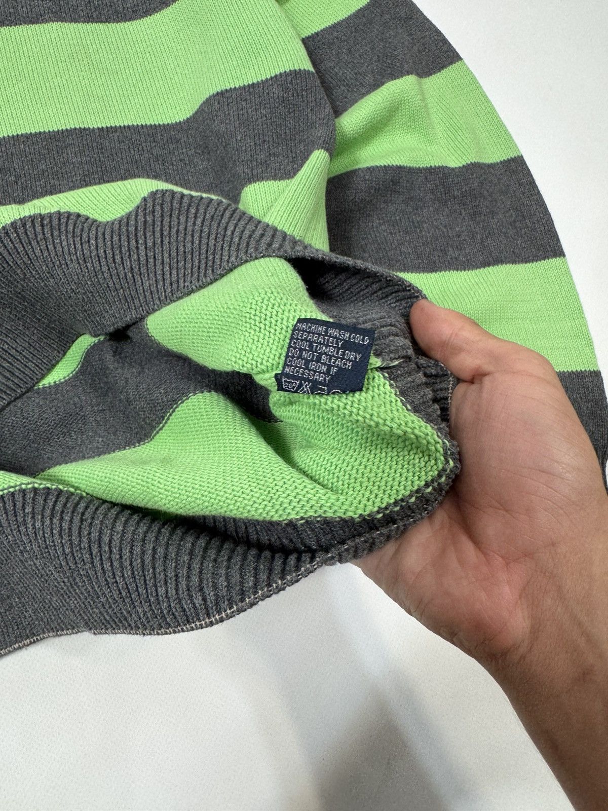Polo Ralph Lauren Vintage Polo Ralph Lauren Striped Knit Crewneck Sweater Size US XL / EU 56 / 4 - 9 Thumbnail