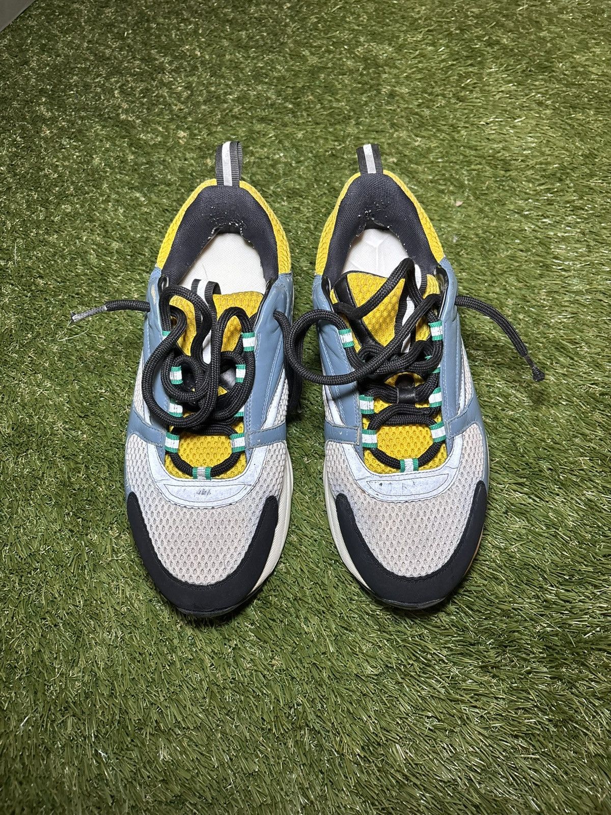 Dior Dior B22 Reflective Low Top Sneakers Blue Yellow White 42 EU Size US 9 / EU 42 - 4 Thumbnail