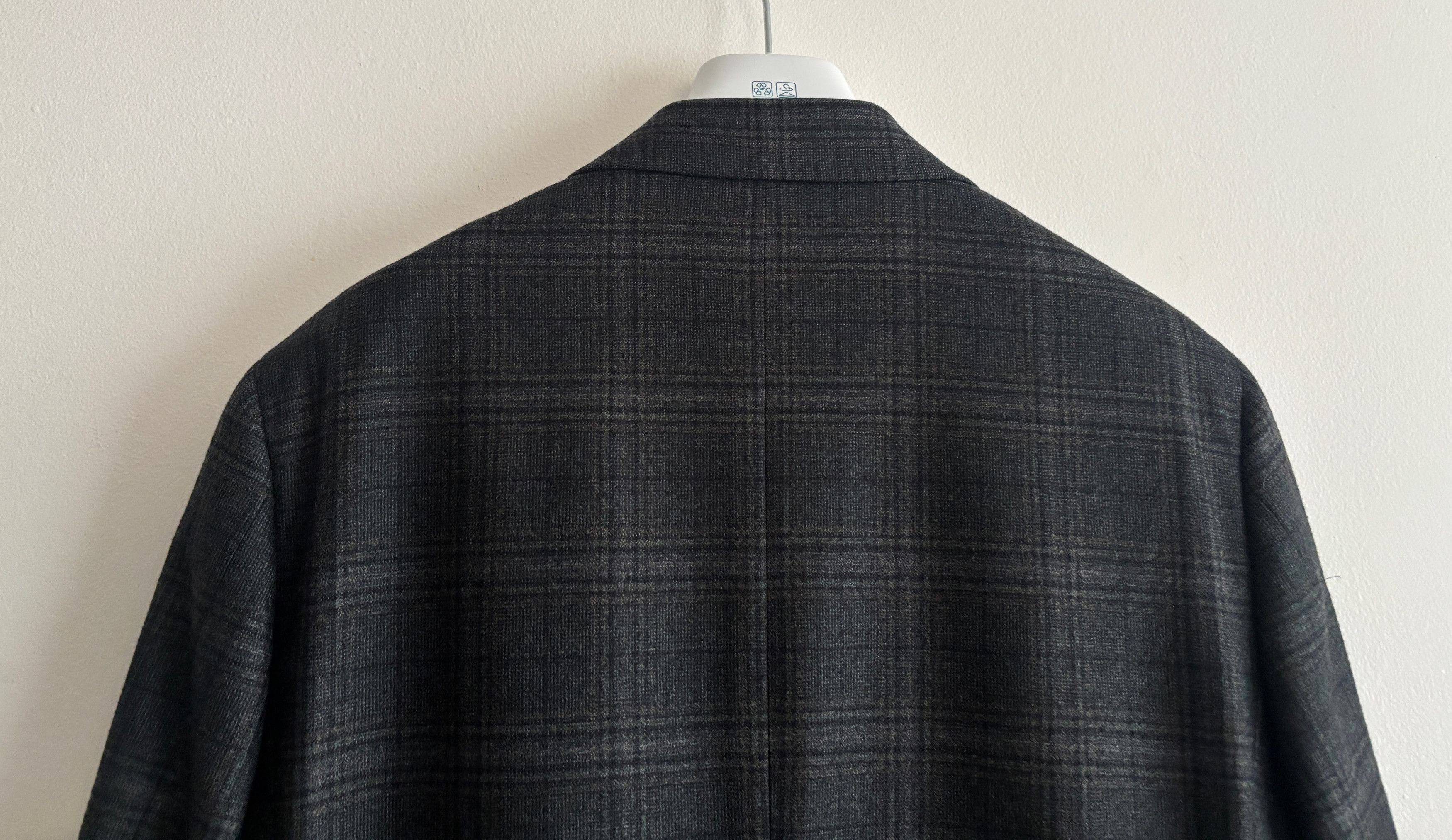 Canali $1835 Kei Unstructured Charcoal Glen Plaid Sport Coat - 42 Size 42R - 12 Thumbnail