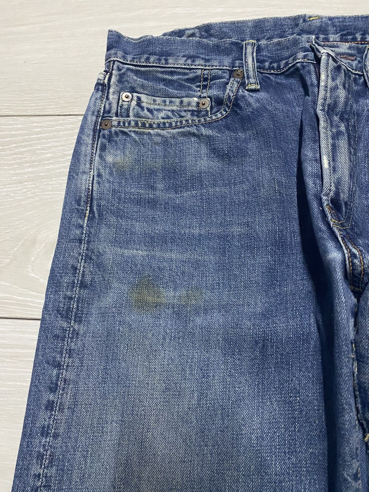 45rpm 45Rpm Grunge Distressed Baggy Wide Leg Jeans Size US 31 - 7 Thumbnail
