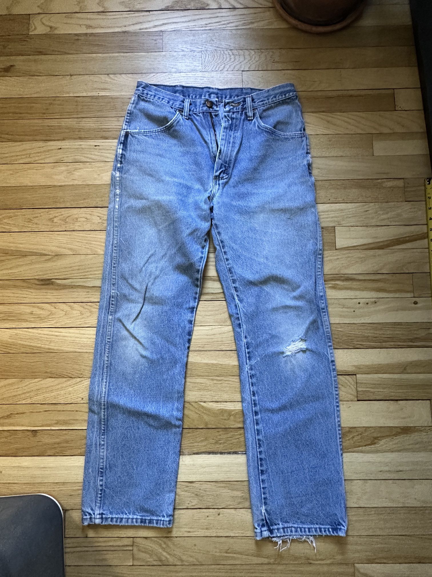 Rustler Rustler Men's Denim Blue Jeans Sz 30 x 30 Distressed Rips Size US 30 / EU 46 - 1 Thumbnail