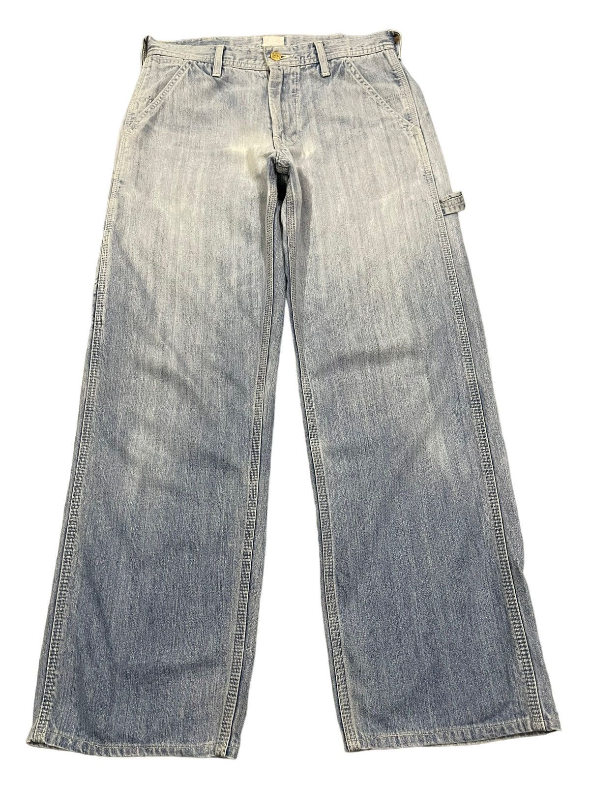 image of 1990X Clothing x Archival Clothing Vintage 90's Lee Blue Wash Style Baggy Carpenter Jeans (Size 30)