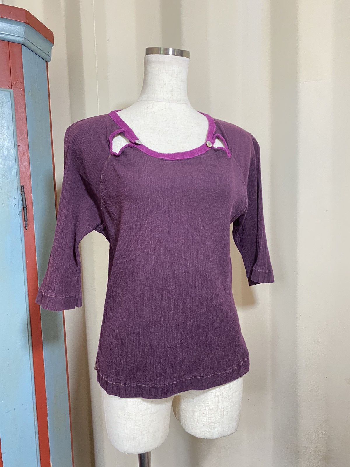 Tsumori Chisato TSUMORI CHISATO purple pleated top Size M / US 6-8 / IT 42-44 - 1 Thumbnail