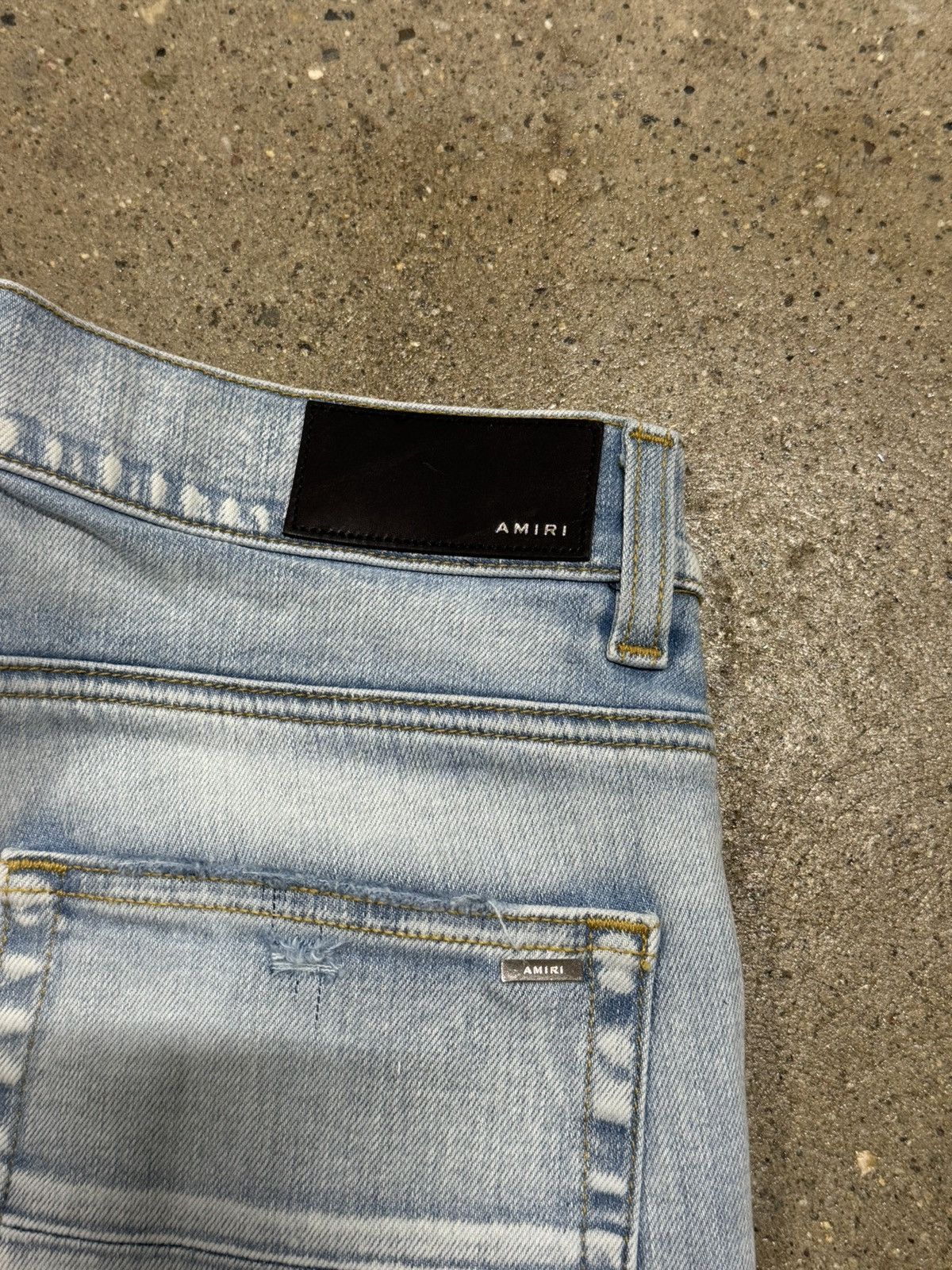 Amiri Amiri MX1 Camo Light Indigo Jeans 1200$ Size US 32 / EU 48 - 4 Thumbnail