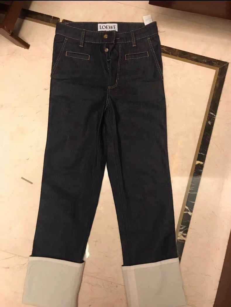 Loewe Vintage Loewe High-Waist Denim Jeans - dmc Size US 34 / EU 50 - 1 Thumbnail