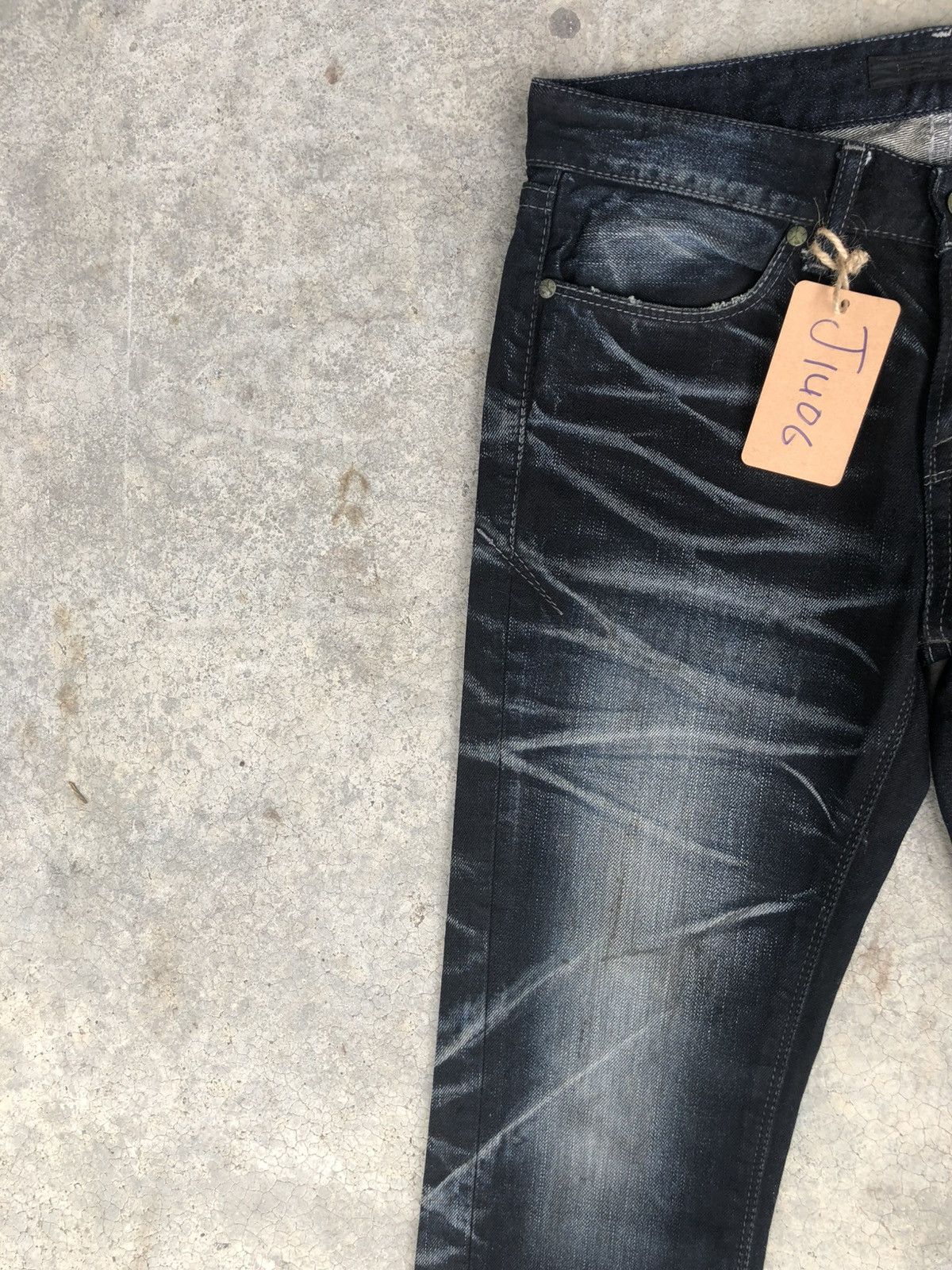 GOSTAR DE FUGA Japanese Fuga Distressed Jeans Slim Size US 30 / EU 46 - 4 Thumbnail