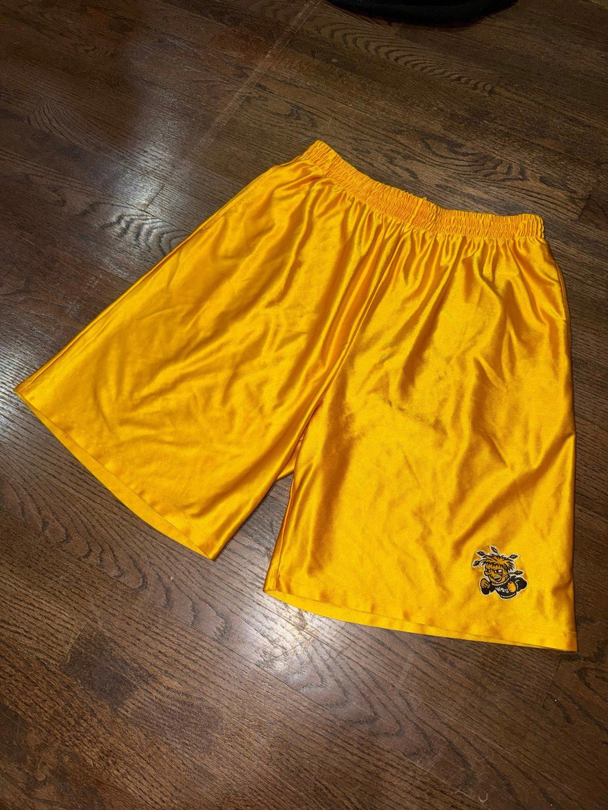 Nike Witchita State Shockers Gold Dazzle Satin Shorts Mens XL 90s Size US 36 / EU 52 - 3 Thumbnail