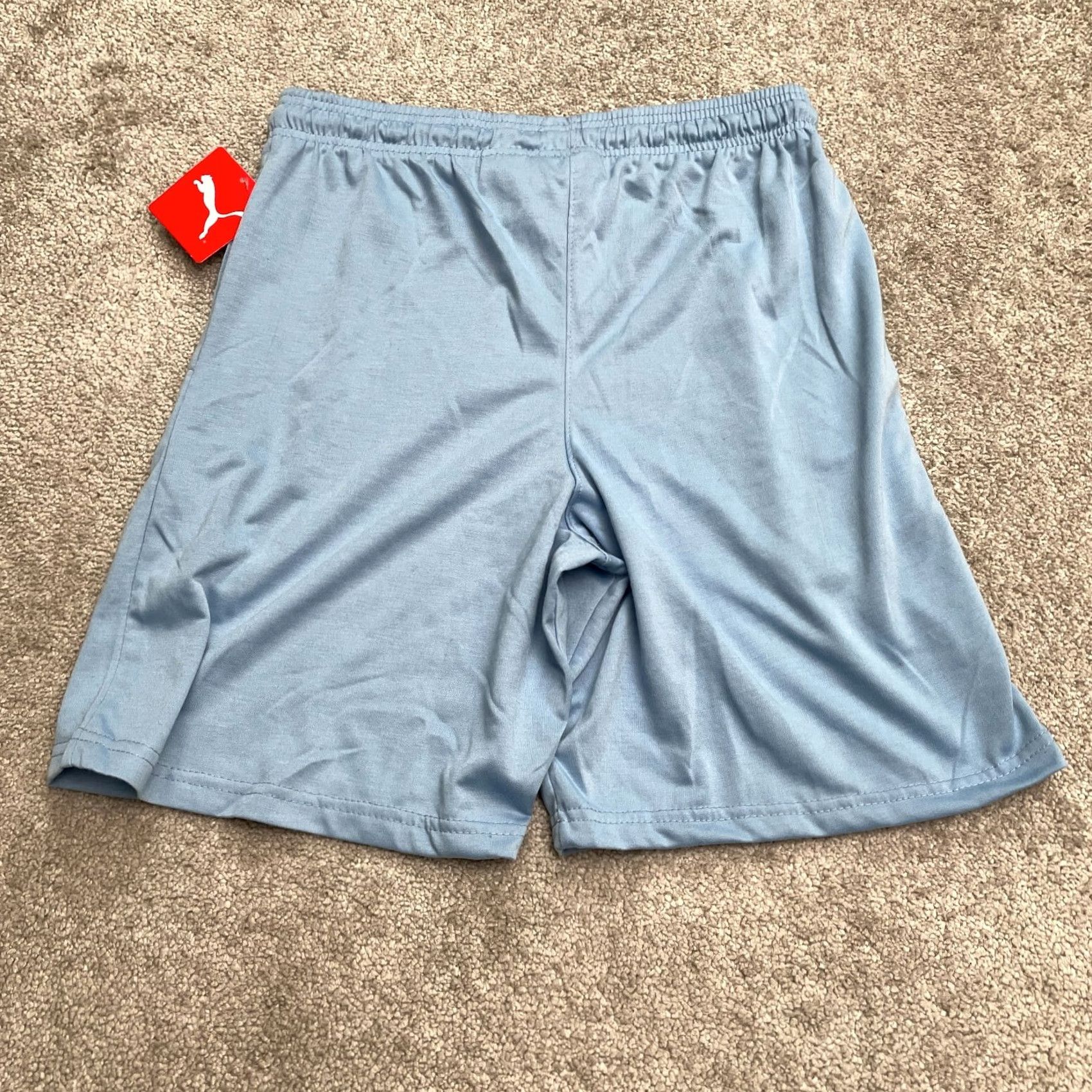 Puma Puma Active Sweat Shorts Mens M Blue Elastic Waist Pockets Athletic New Regular Fit Basketball Outdoor Sports shoes? Size US 31 - 2 Thumbnail