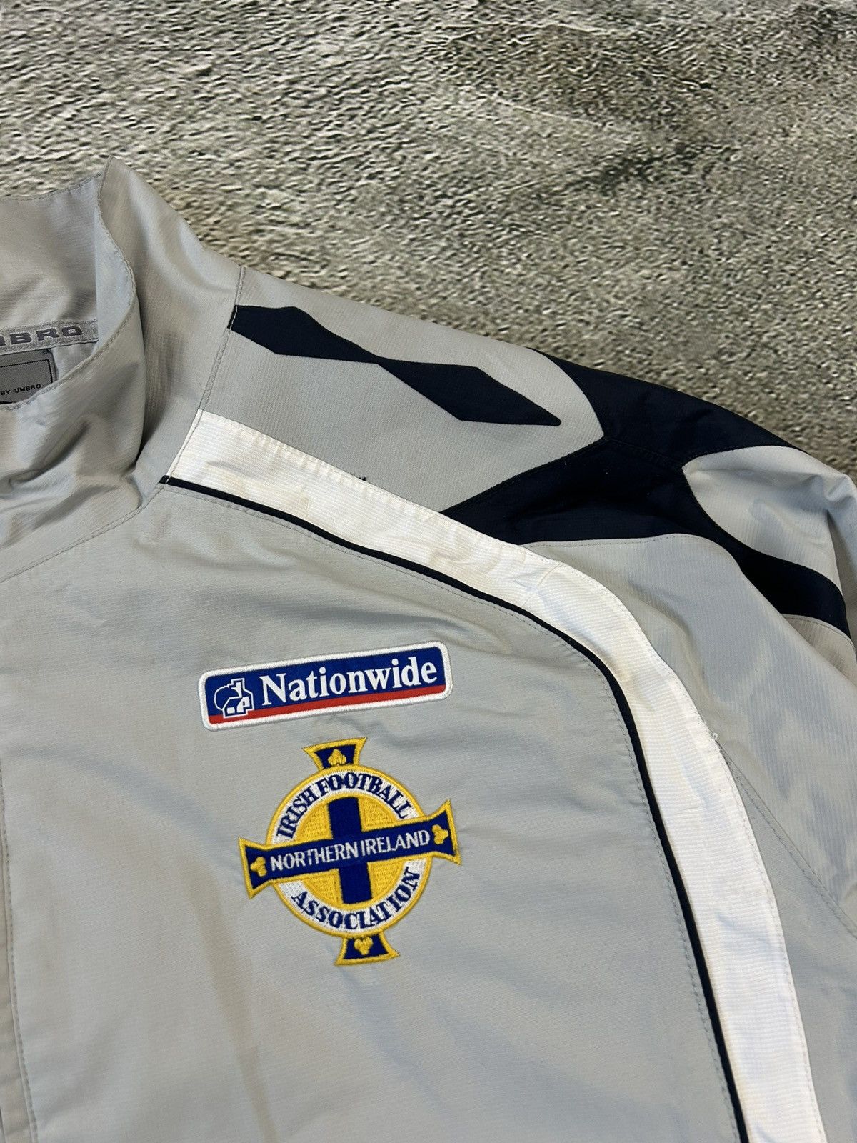 Umbro × Vintage Umbro Northern Ireland vintage track jacket grey Nationwide Size US XL / EU 56 / 4 - 2 Thumbnail