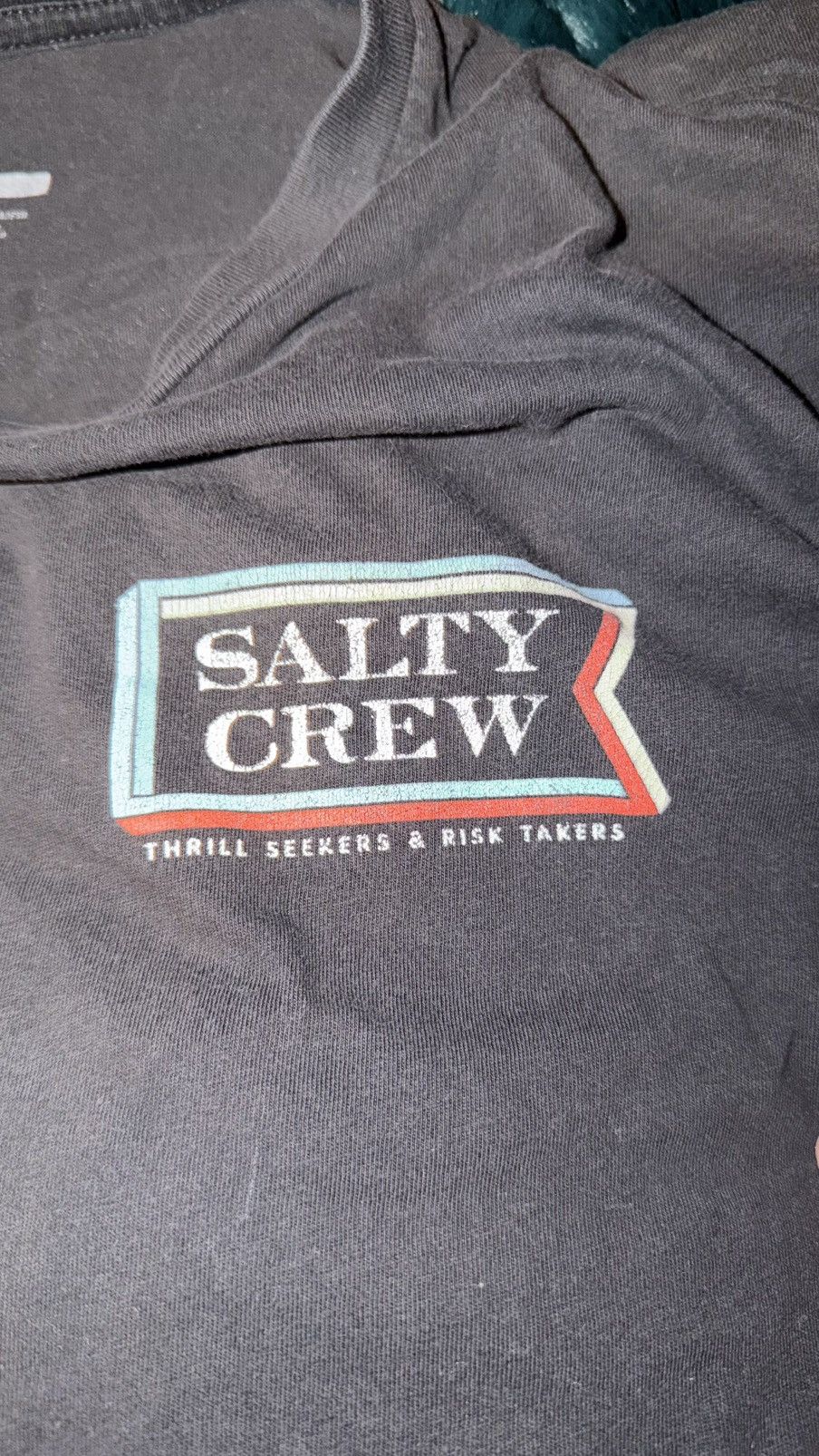 Other Salty Crew grey tee Size US XL / EU 56 / 4 - 4 Thumbnail
