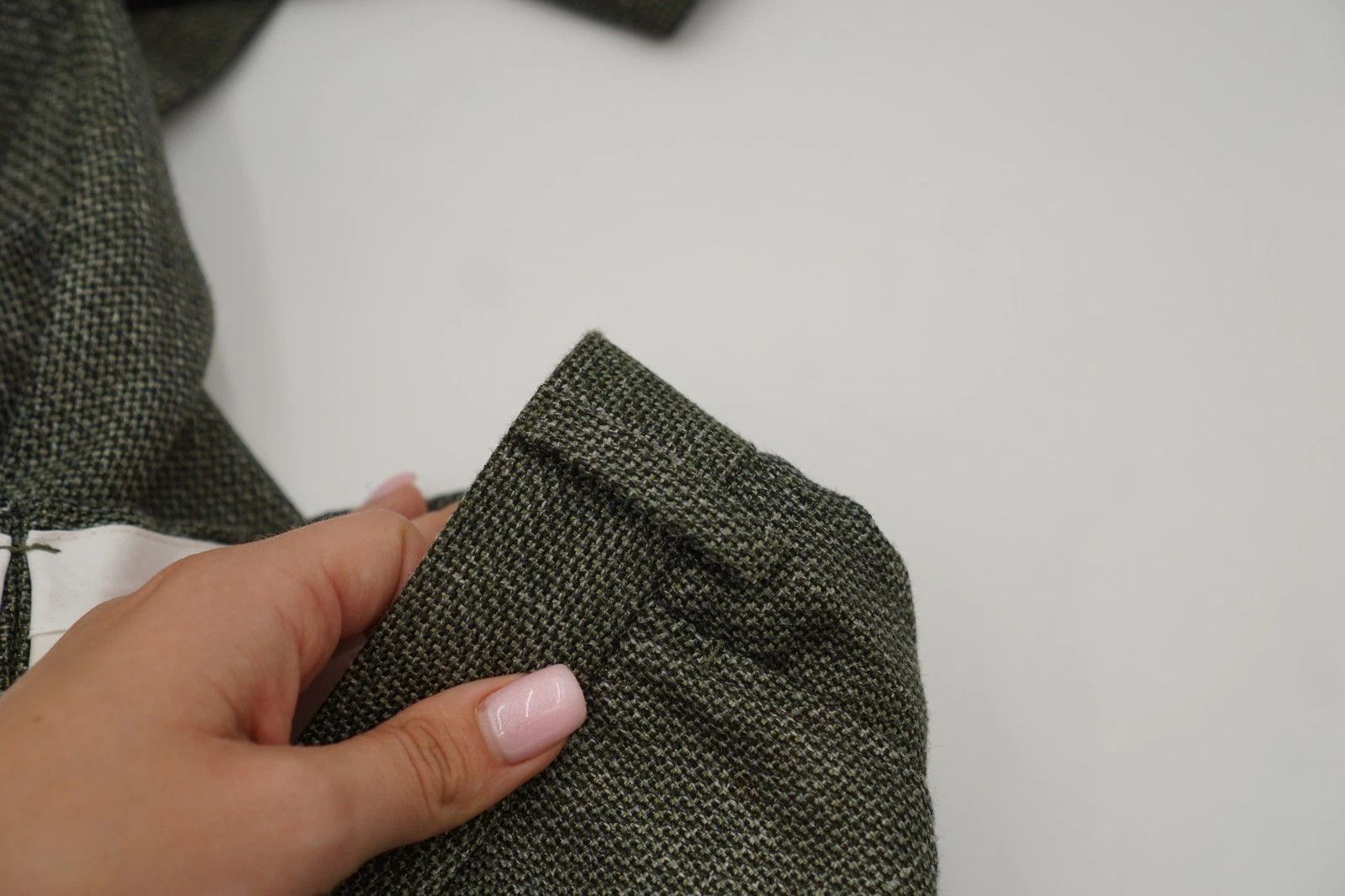Suitsupply Men Suitsupply Pants Wool Silk Linen Green Size 24 UK/US38S Size 38S - 4 Thumbnail