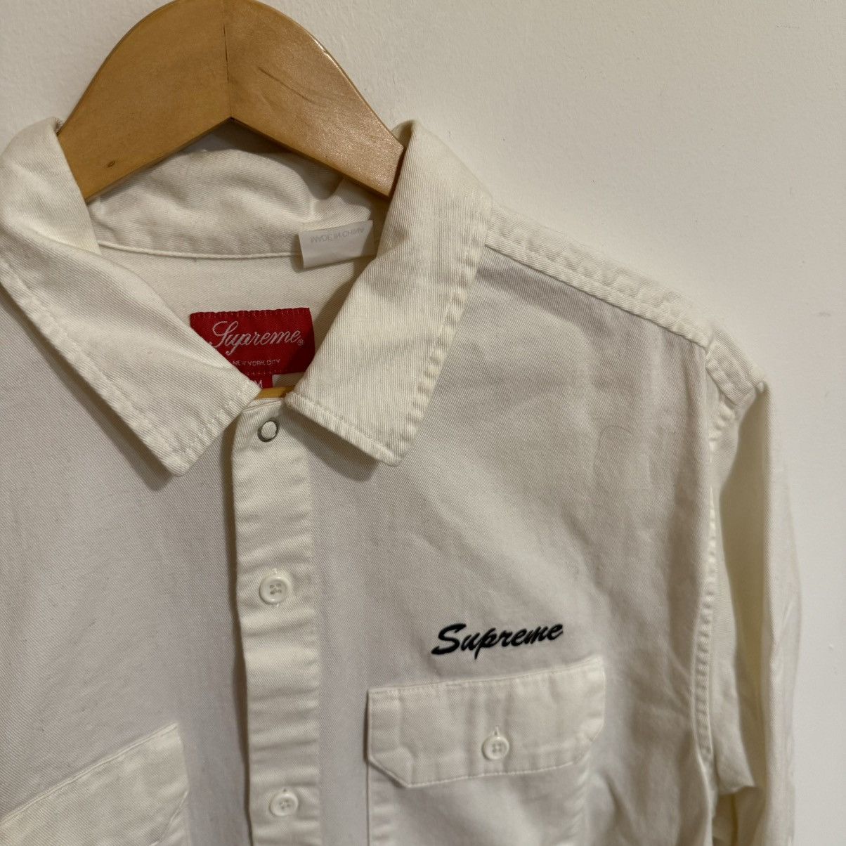 Supreme Supreme Virgin Mary Work Shirt | Grailed