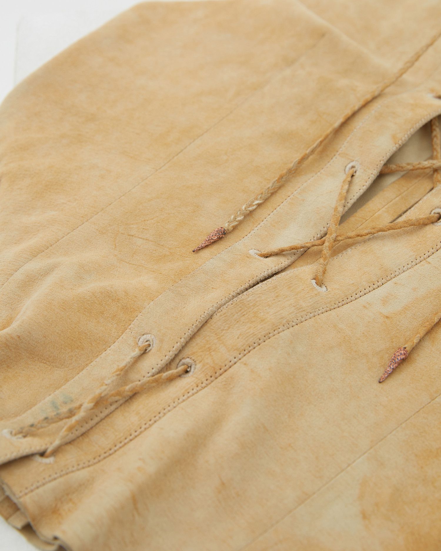 Roberto Cavalli F/W 1999 Tan suede top Size S / US 4 / IT 40 - 6 Thumbnail