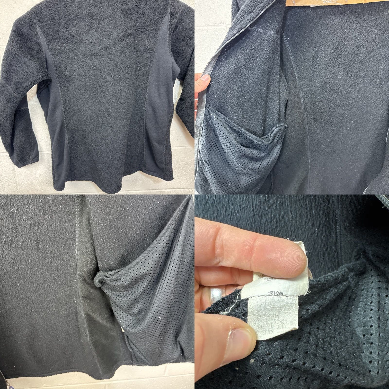 Patagonia VINTAGE Patagonia Women’s Jacket XL Regulator PolarTec Deep Pile Sherpa Fleece Black Full Zip Zipped Pockets 90s USA Mens/Womens? Size XL / US 12-14 / IT 48-50 - 10 Thumbnail