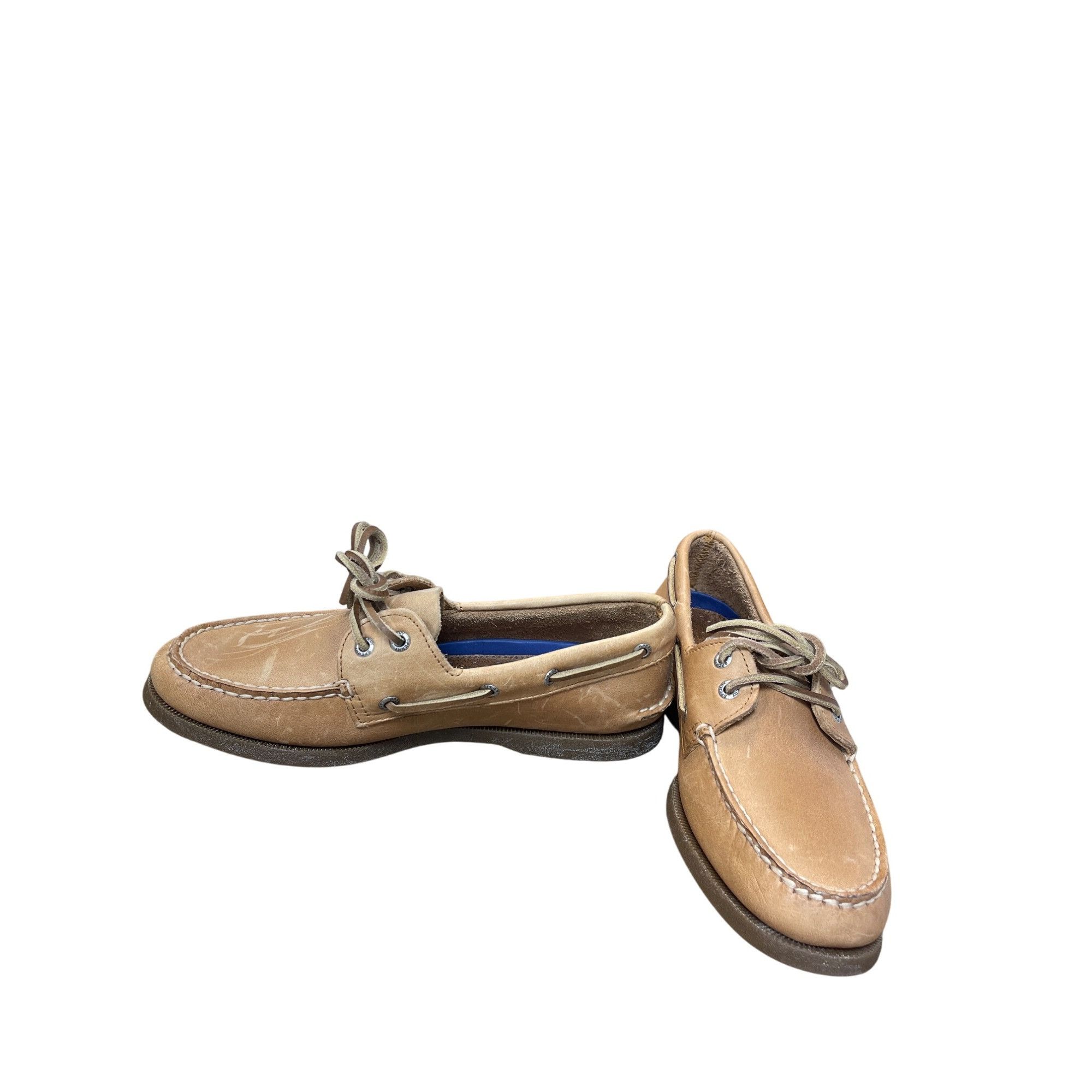 Sperry Sperry Mens Tan Leather Boat loafers Shoes Size 7.5M SKU 925 Size US 7.5 / EU 40-41 - 2 Thumbnail