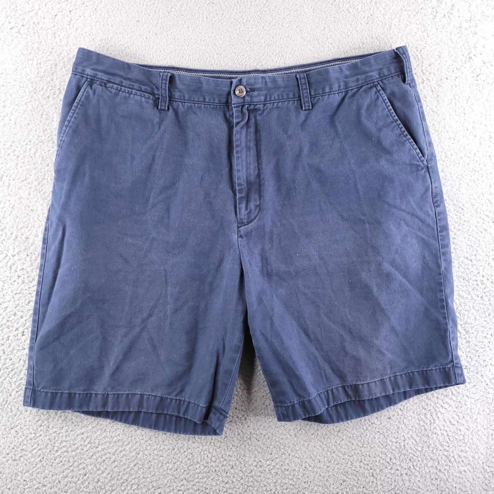 Nautica Nautica Shorts Mens 42 Blue Chino Distressed Navy Flat Front Casual Size US 42 / EU 58 - 2 Thumbnail