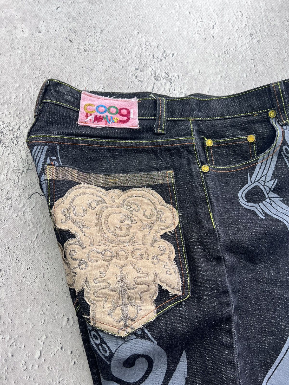 Coogi × Vintage VINTAGE BAGGY COOGI RAP PANTS SHORTS JNCO STYLE DISTRESSED Size US 32 / EU 48 - 6 Thumbnail