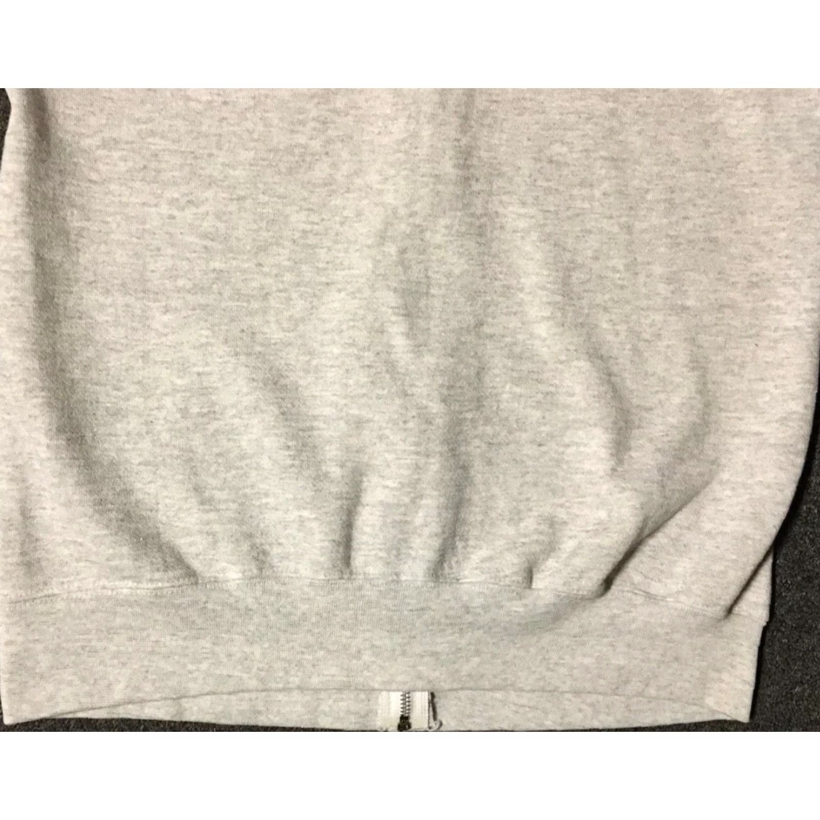 Vintage VINTAGE American Vintage Gray Zip Hoodie Sweatshirt M USA 80s 90s Blank Track Biker Punk Surf Skate Mens Size US M / EU 48-50 / 2 - 7 Thumbnail